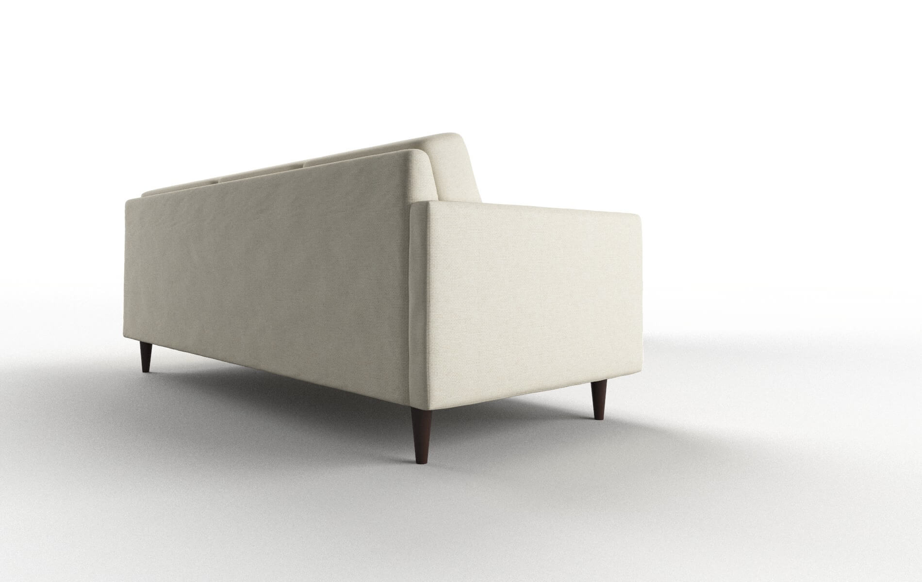 Oslo Phoenix Ivory Sectional espresso legs 3