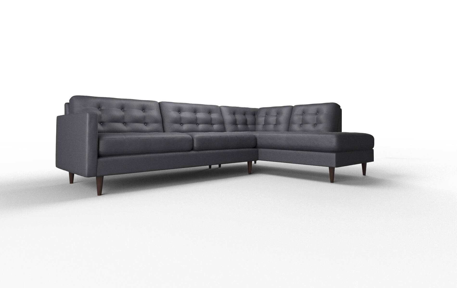 Oslo Redondo Navy Panel espresso legs 2