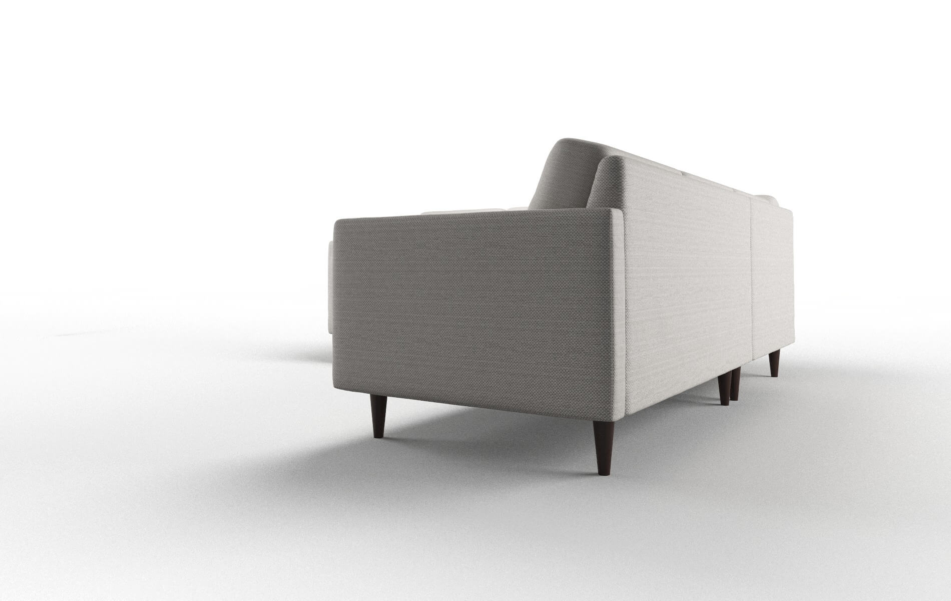 Oslo Redondo Stone Sectional espresso legs 4