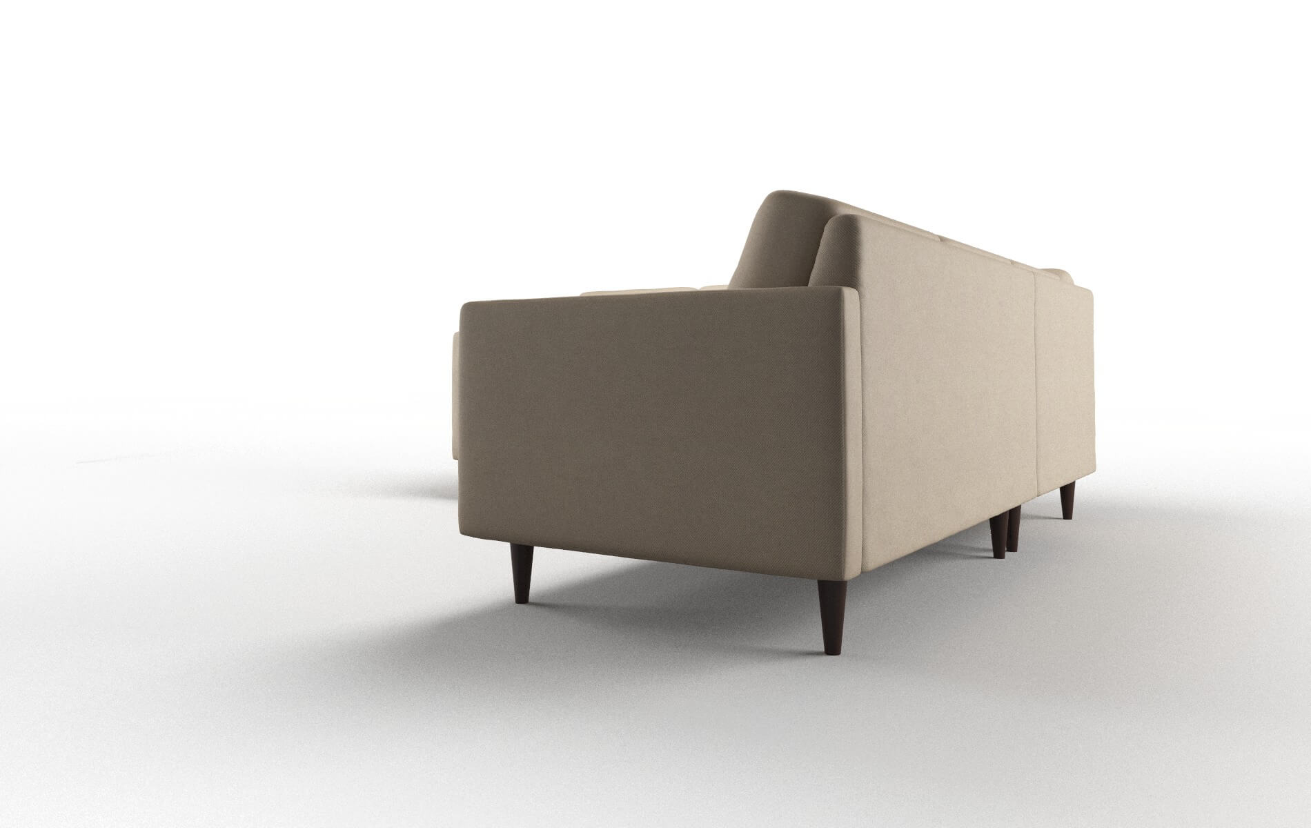 Oslo Rocket Cappuccino Sectional espresso legs 4