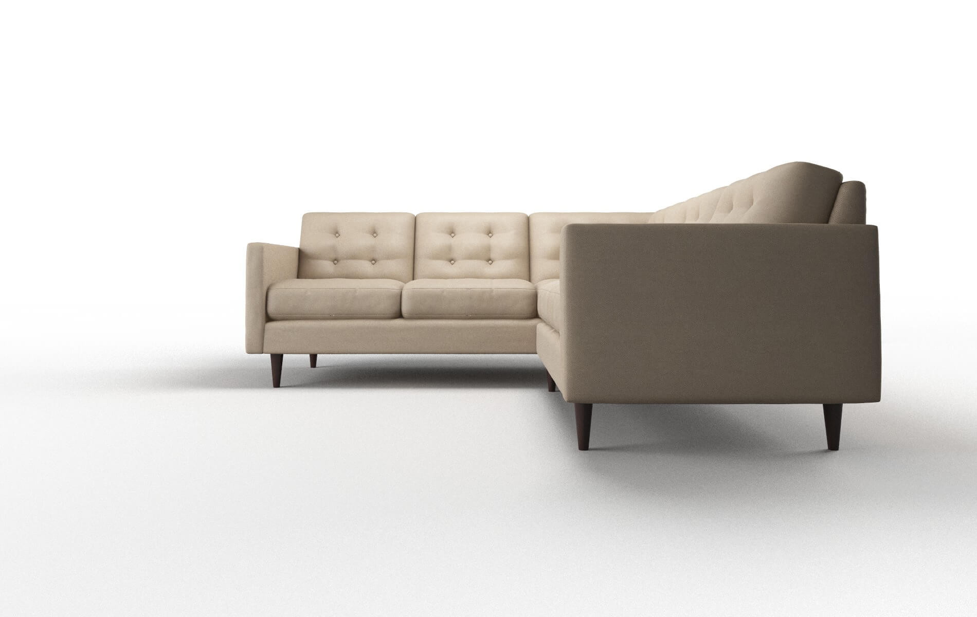 Oslo Rocket Cappuccino Sectional espresso legs 5