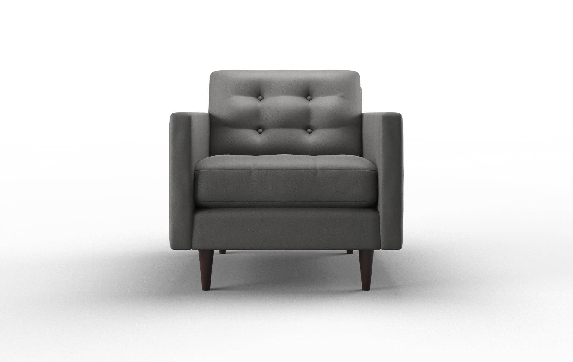 Oslo Rocket charcoal Chair Espresso Legs  1