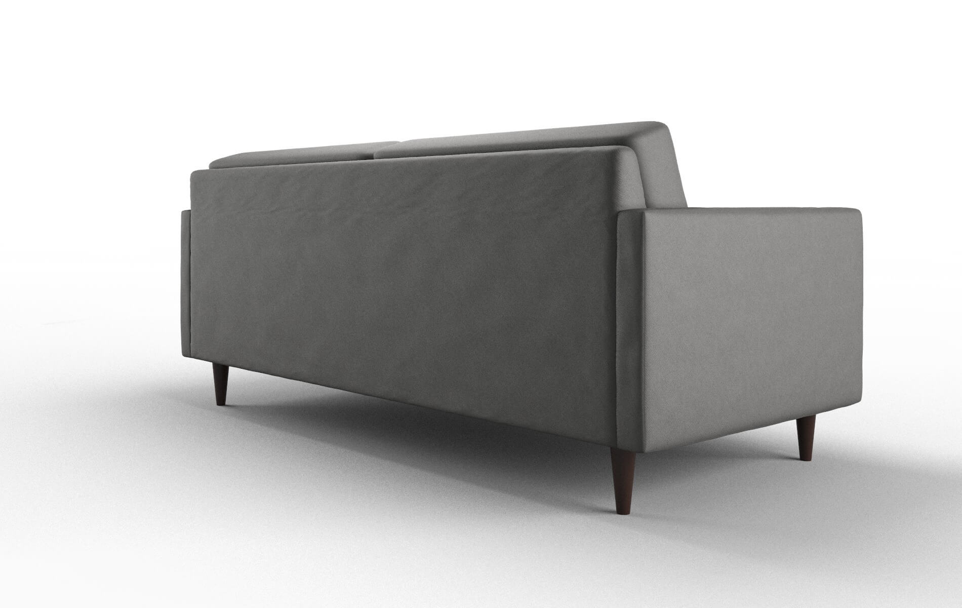 Oslo Rocket Charcoal Sofa espresso legs 5