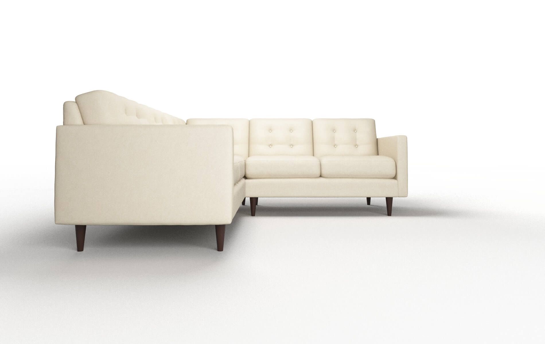 Oslo Rocket Sand Sectional espresso legs 2
