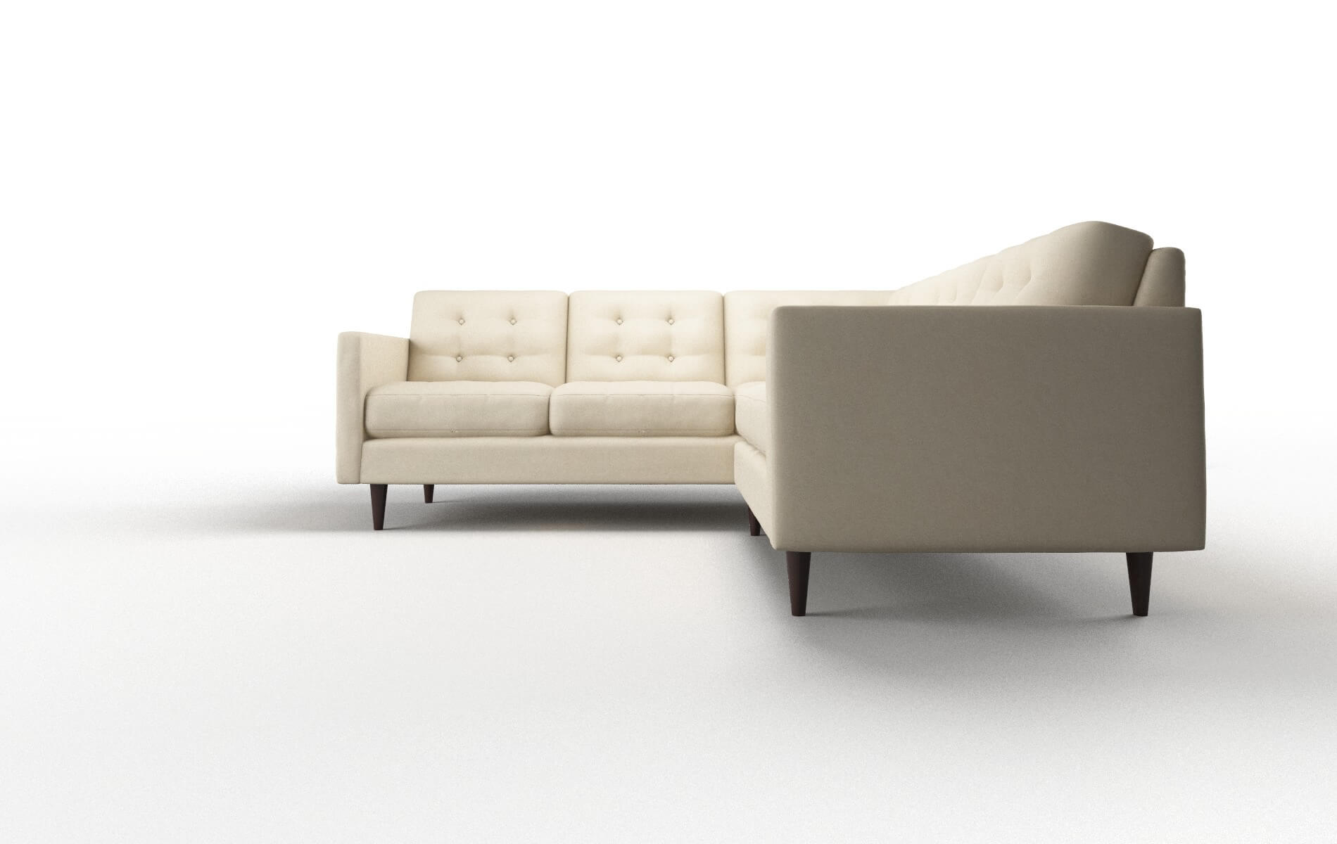 Oslo Rocket Sand Sectional espresso legs 5
