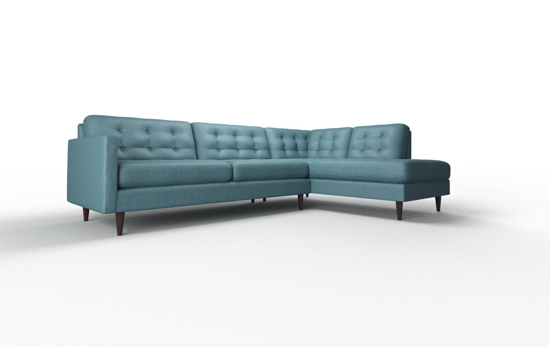 Oslo Royale Electric_blue Panel espresso legs 2