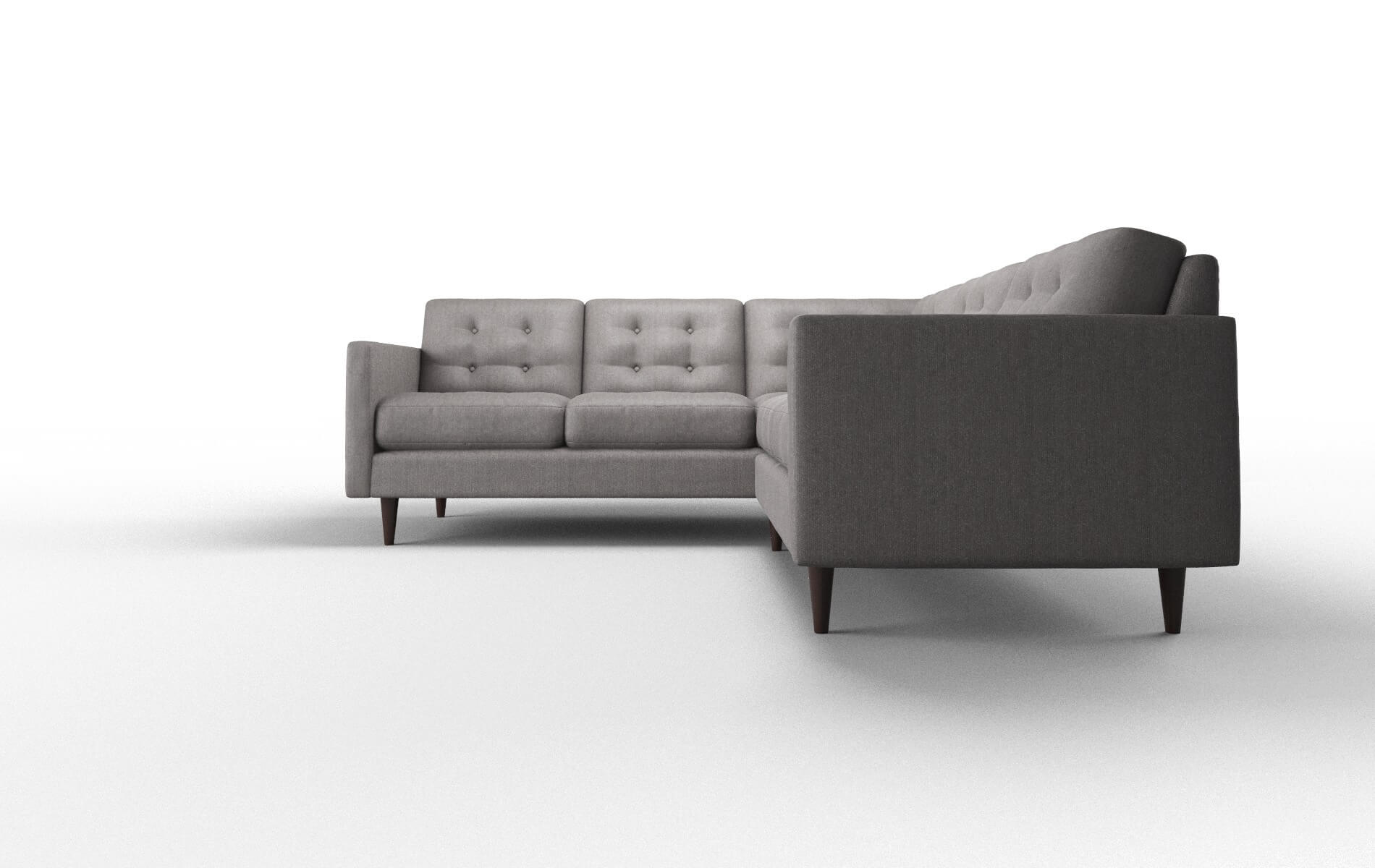 Oslo Sasha Granite Sectional espresso legs 5