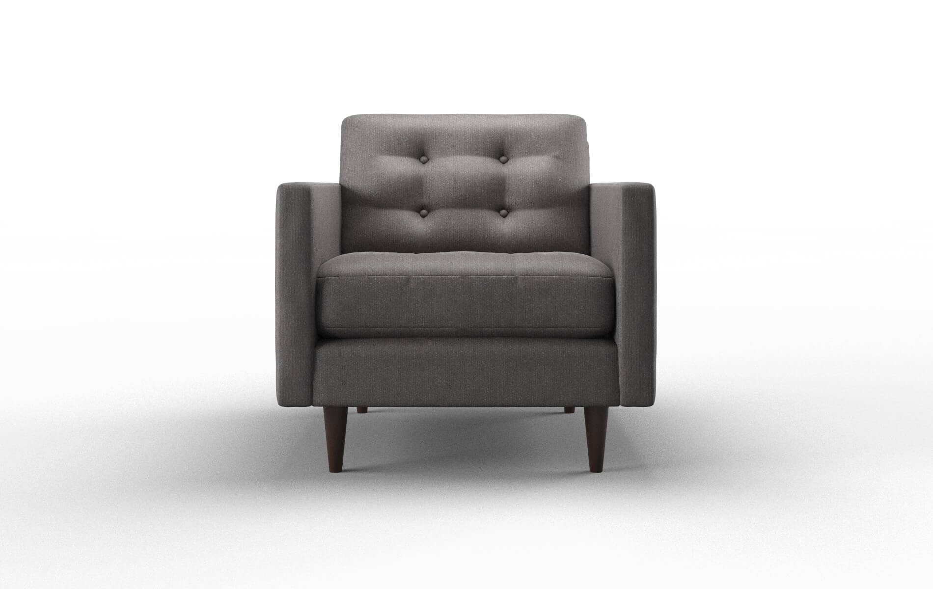 Oslo Sasha Grey Chair espresso legs 1
