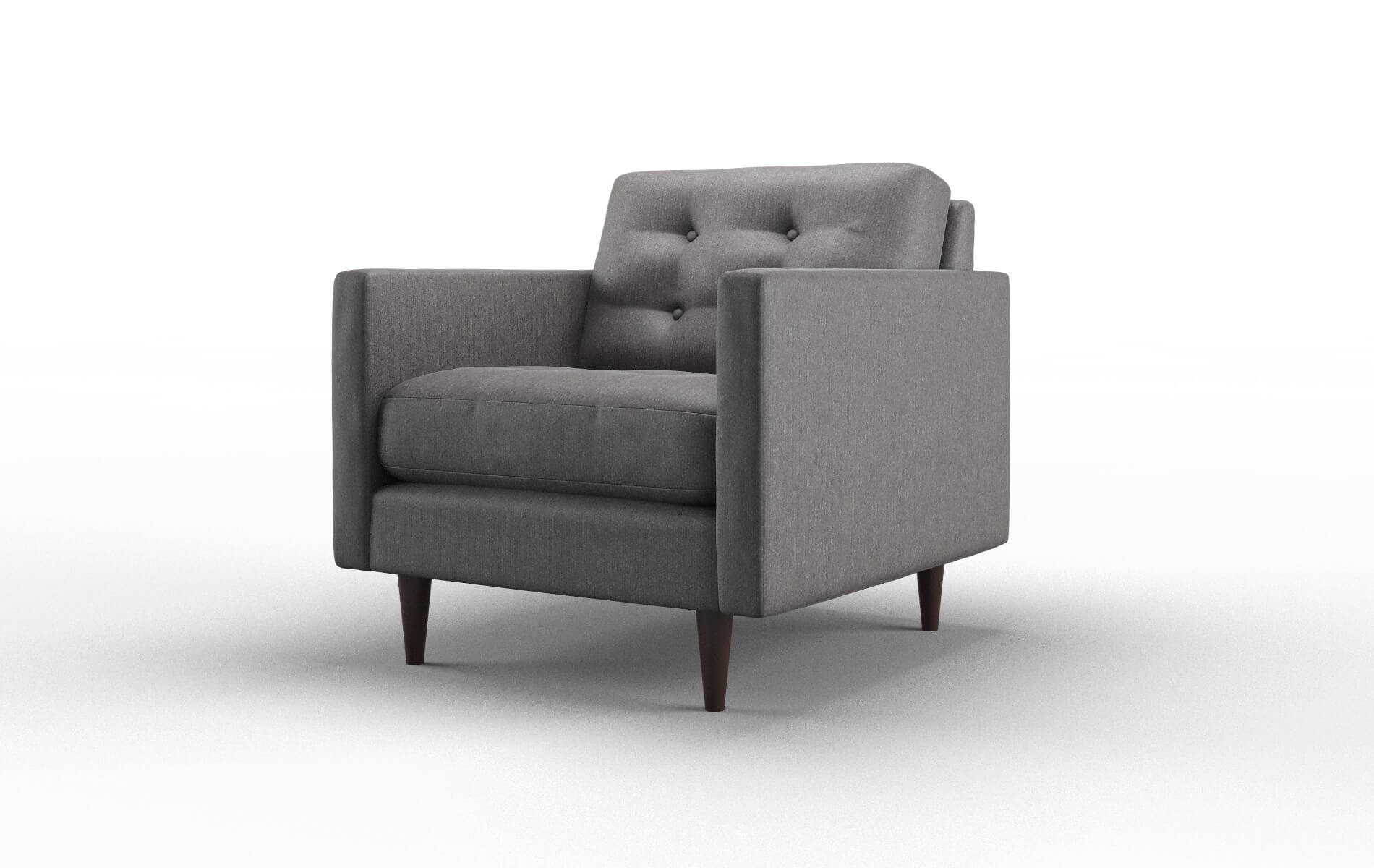 Oslo Sasha Grey Chair espresso legs 4