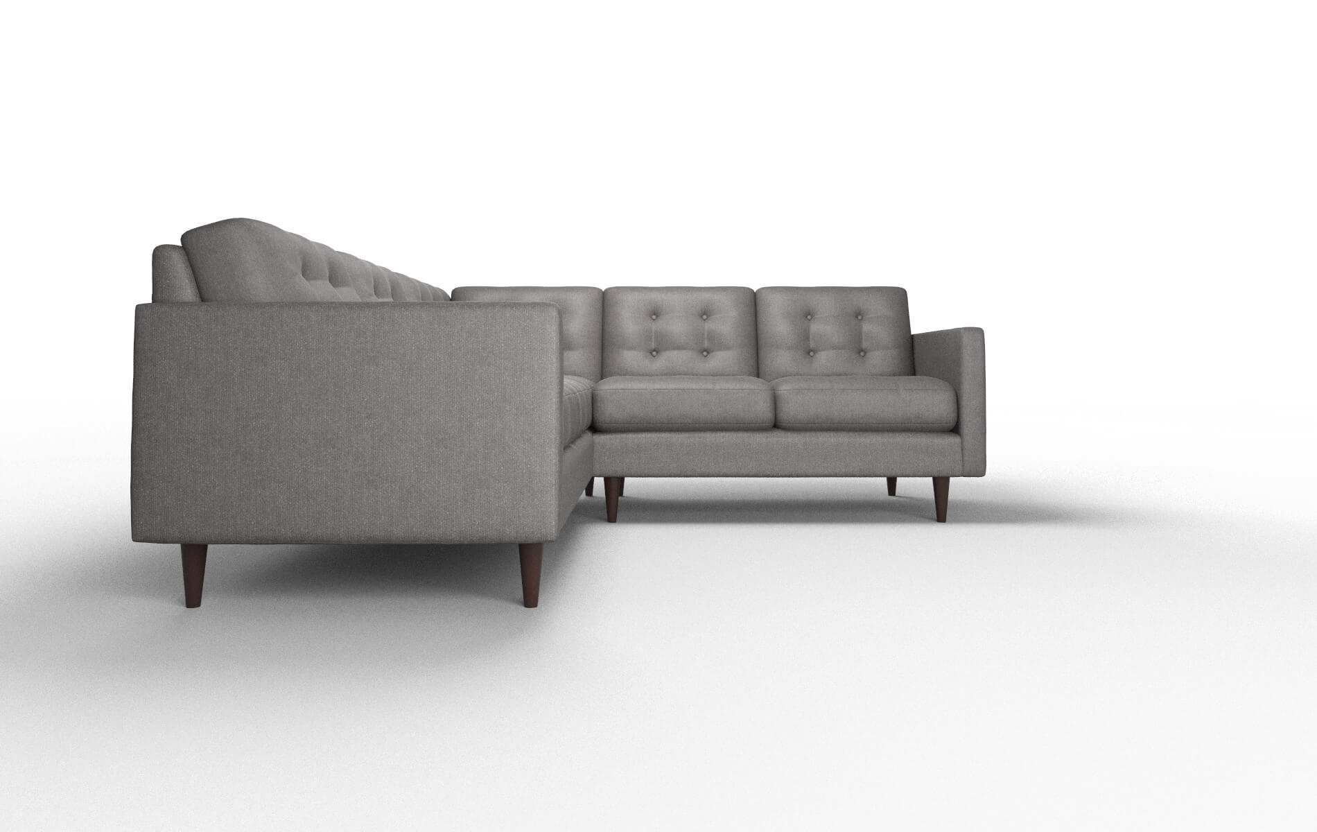 Oslo Sasha Grey Sectional espresso legs 2