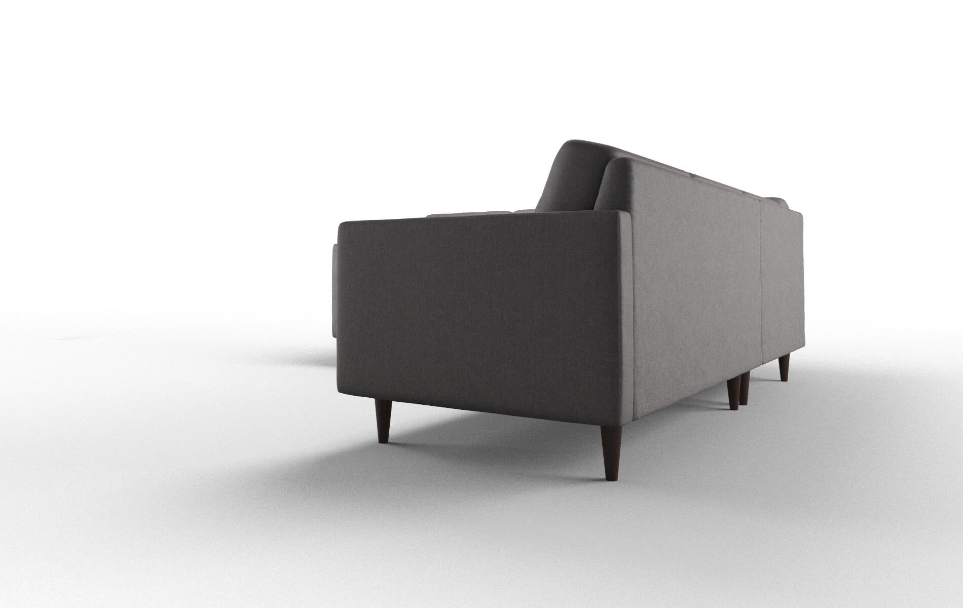 Oslo Sasha Grey Sectional espresso legs 4