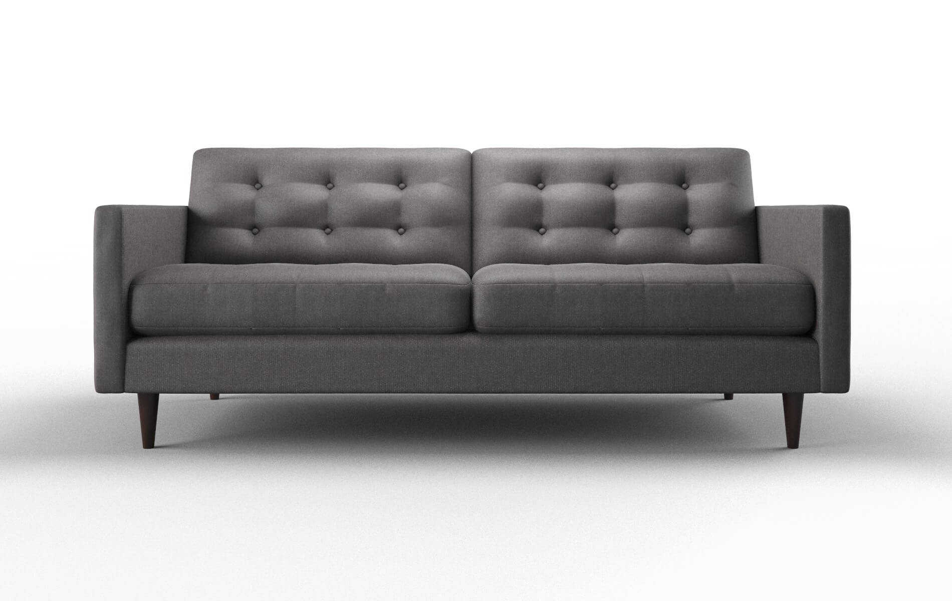 Oslo Sasha Grey Sofa espresso legs 1