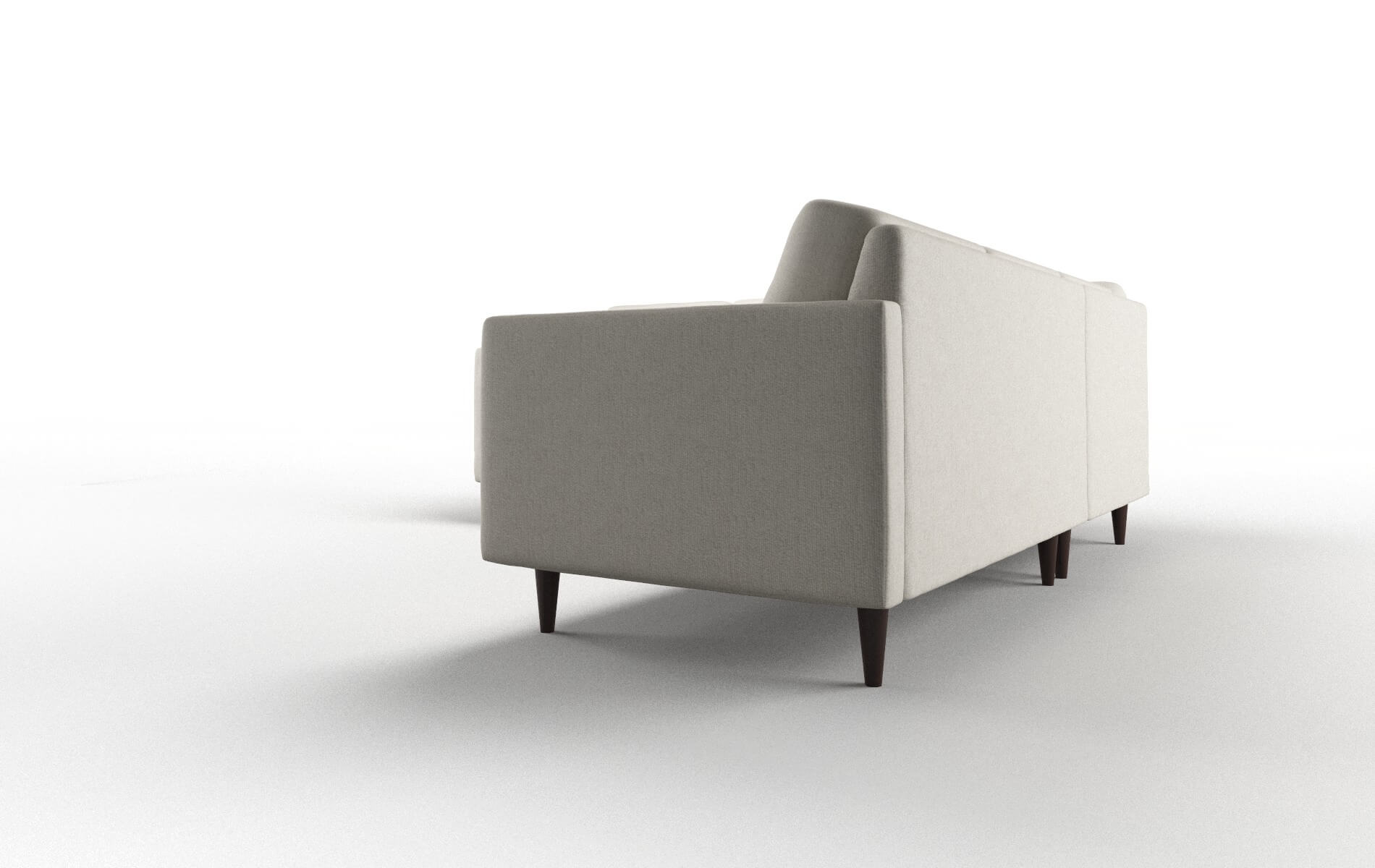 Oslo Sasha Linen Sectional espresso legs 4