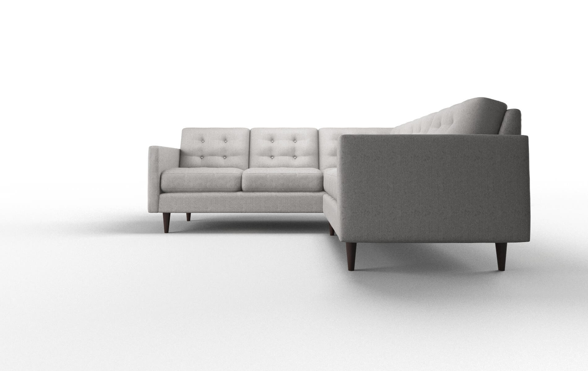 Oslo Sasha Silver Sectional espresso legs 5