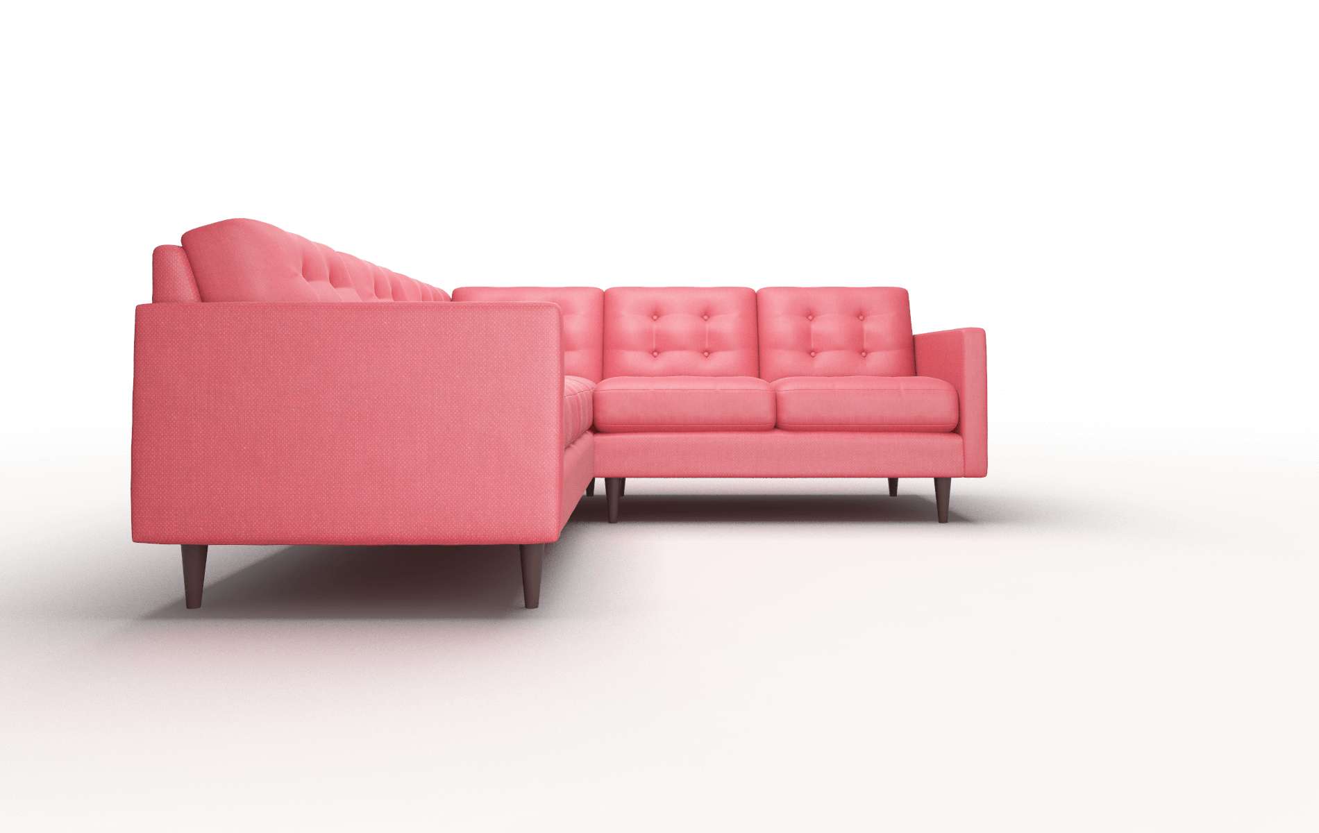 Oslo Sorrento Berry Sectional espresso legs 2