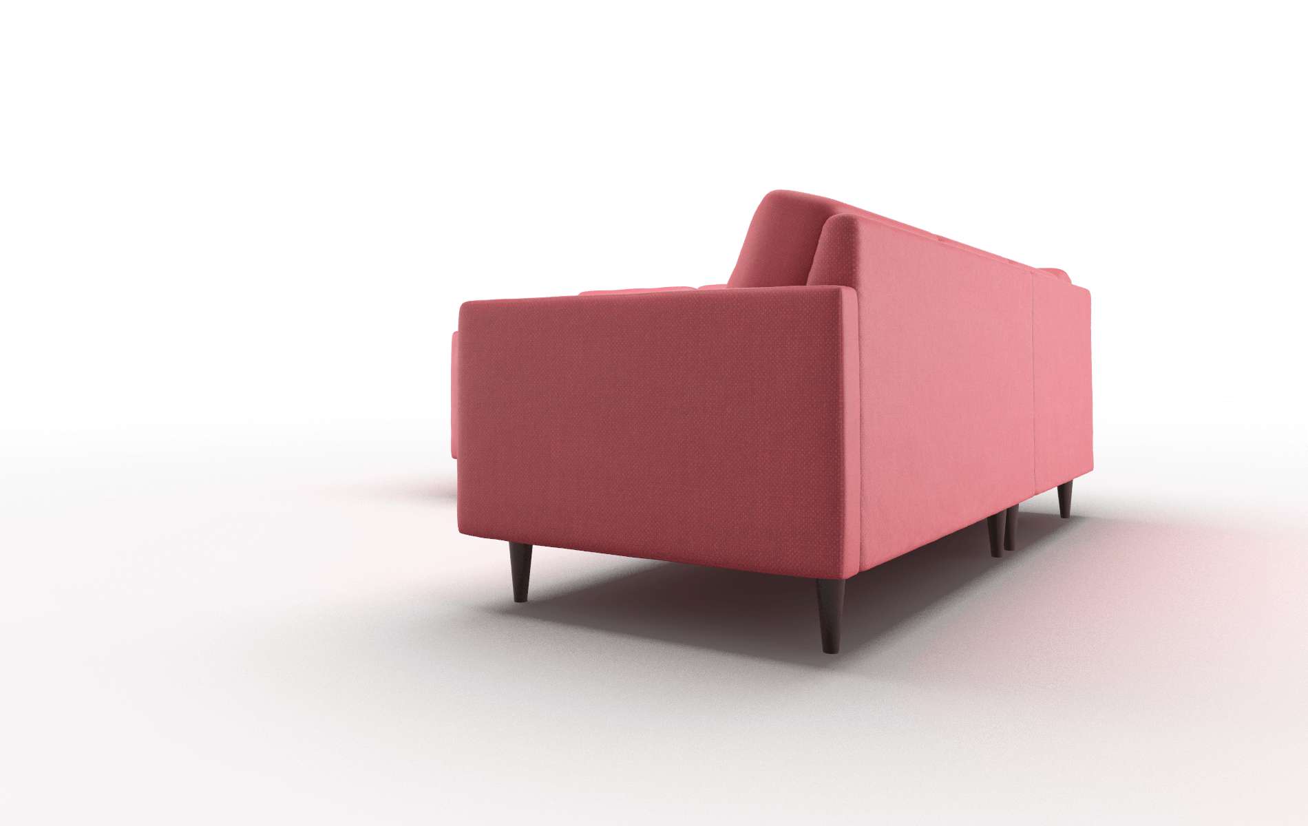 Oslo Sorrento Berry Sectional espresso legs 4