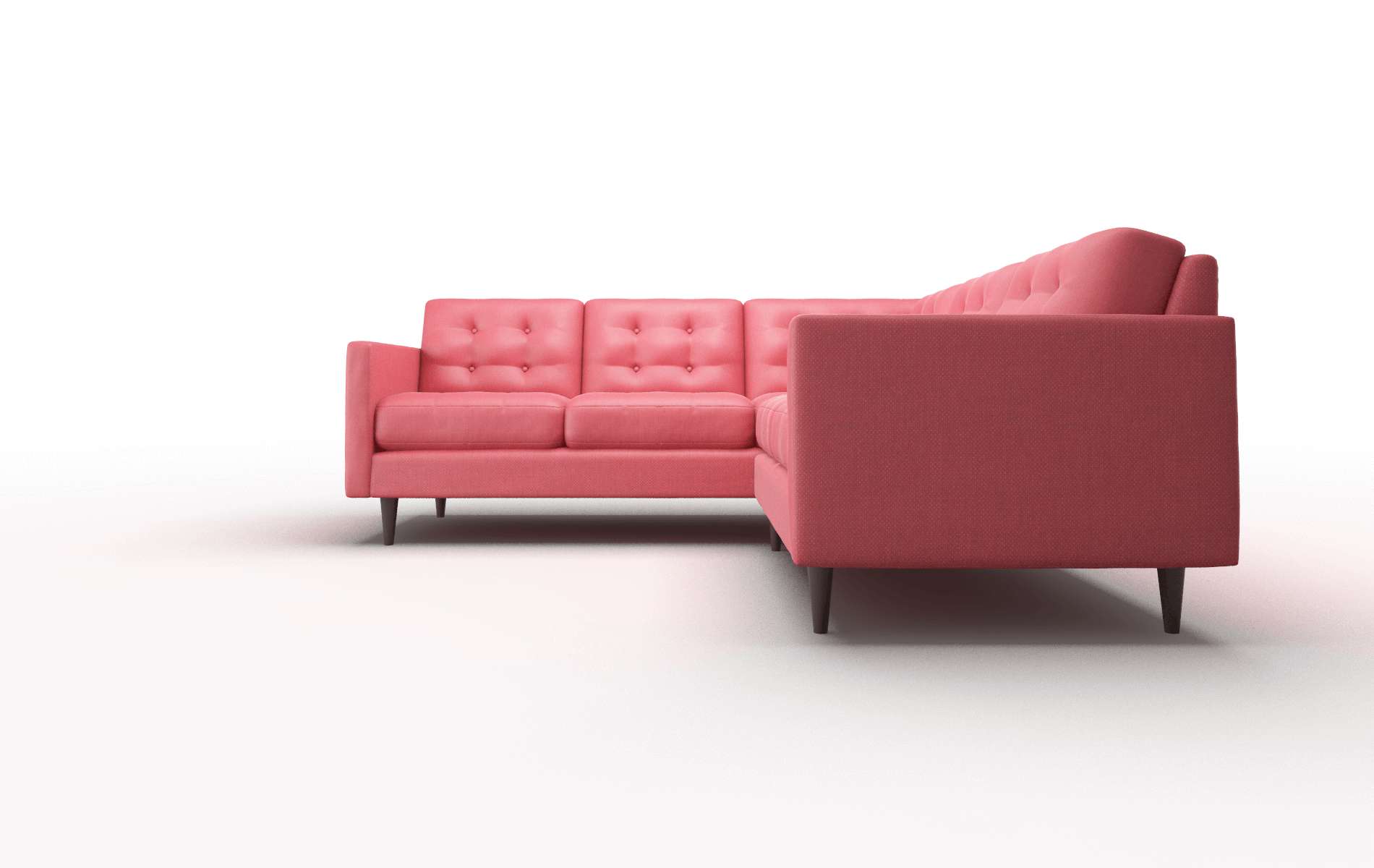 Oslo Sorrento Berry Sectional espresso legs 5