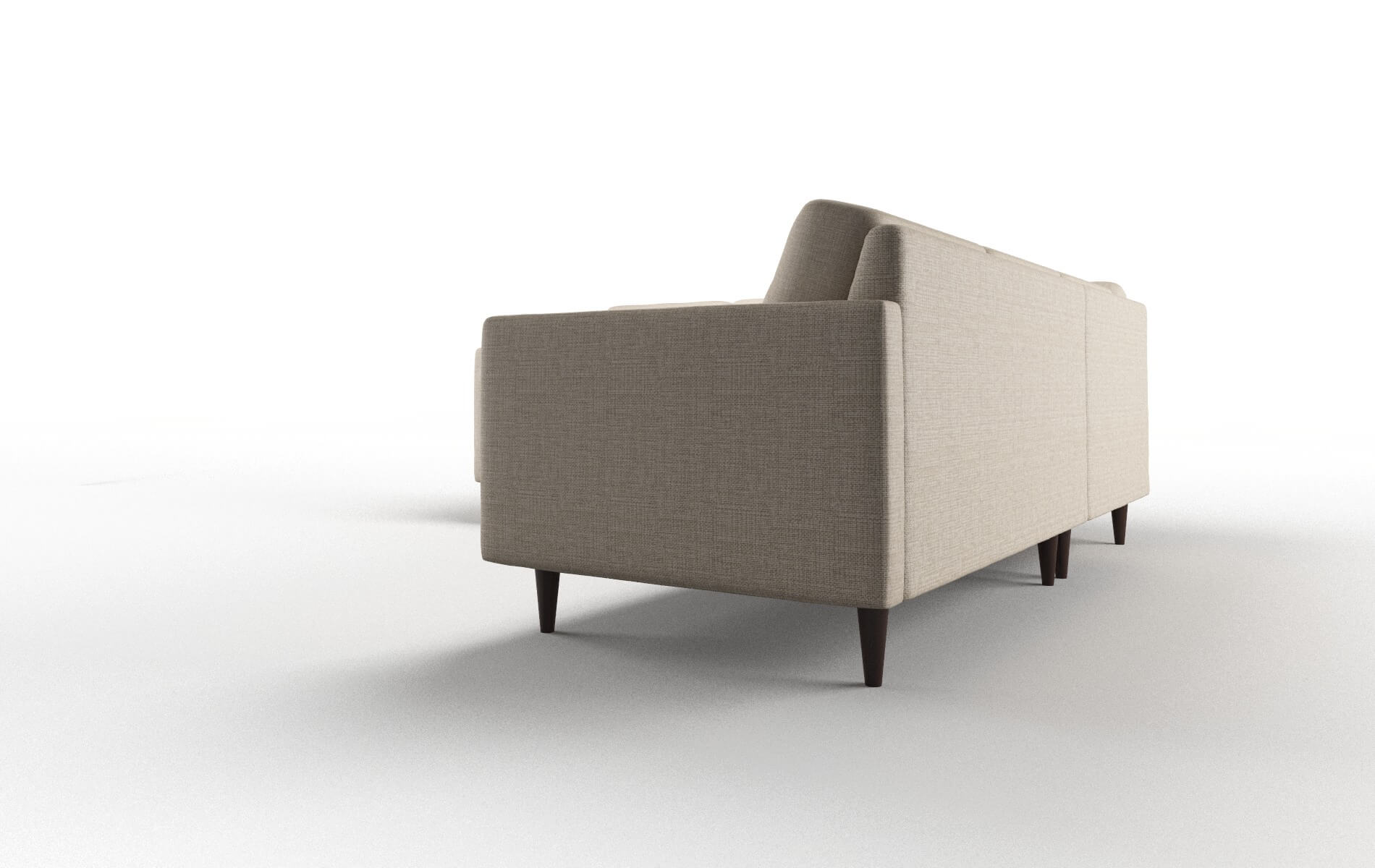 Oslo Sosoftness 74 Sectional espresso legs 4