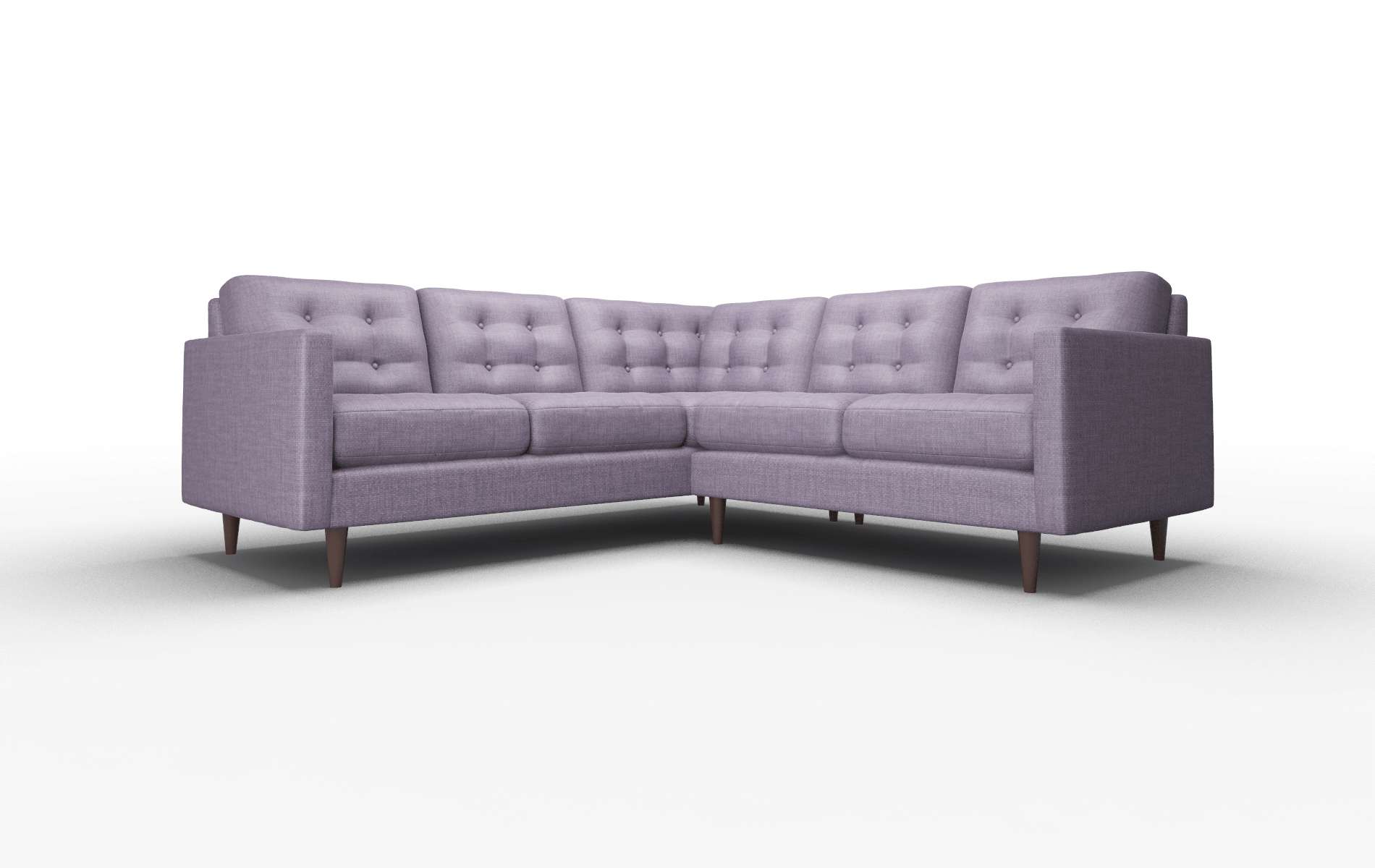 Oslo Tess Blackberry Sectional espresso legs 1