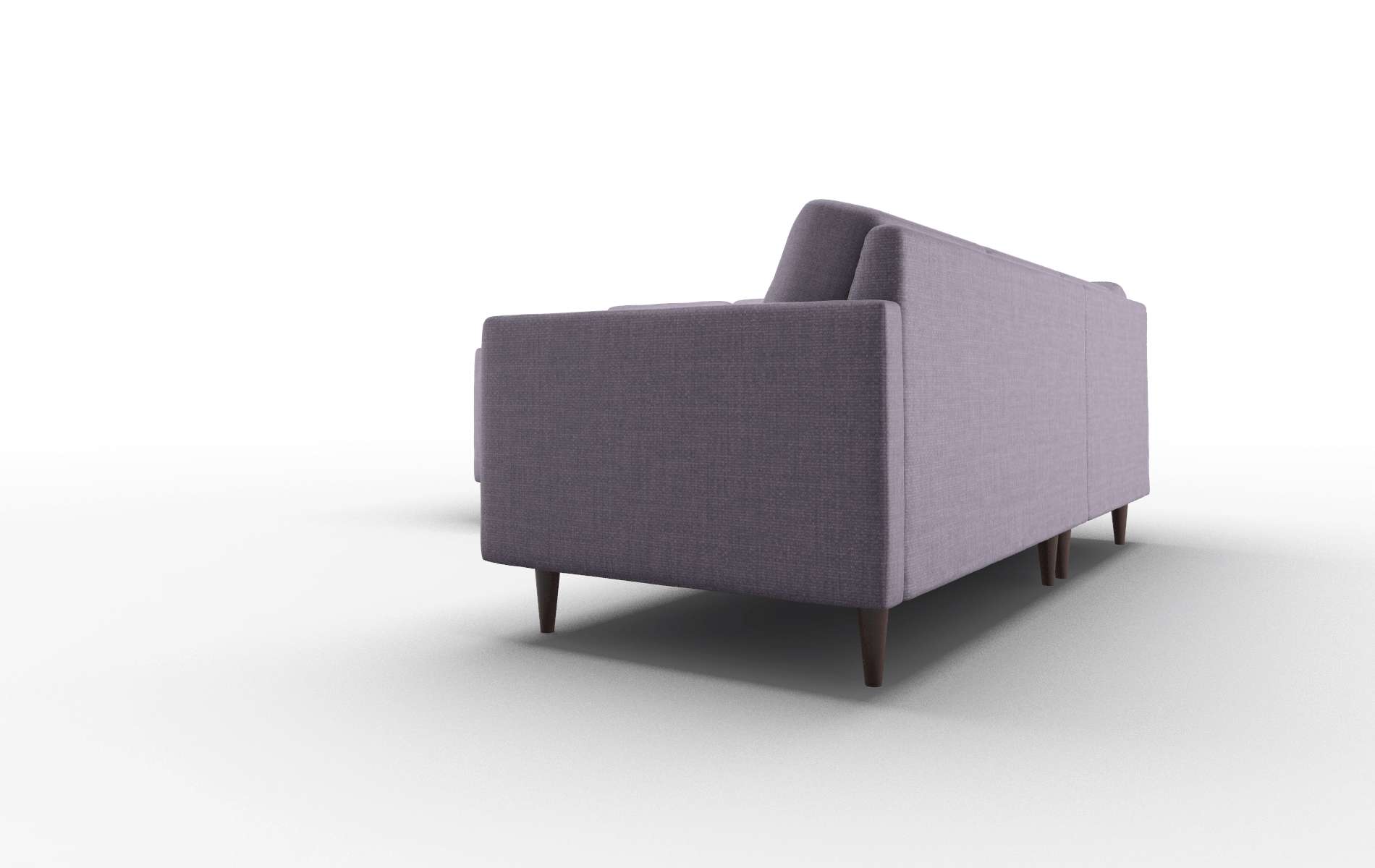 Oslo Tess Blackberry Sectional espresso legs 4