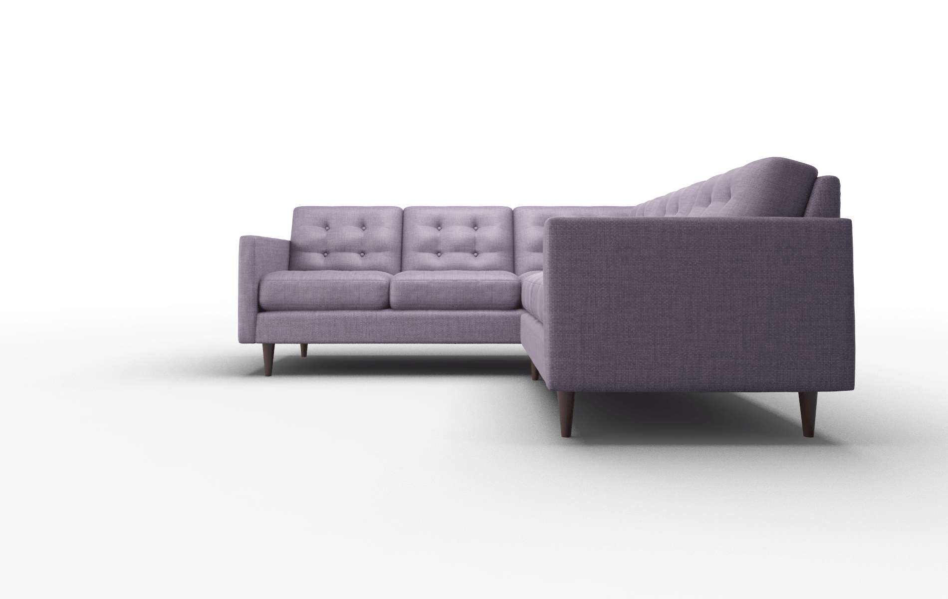 Oslo Tess Blackberry Sectional espresso legs 5