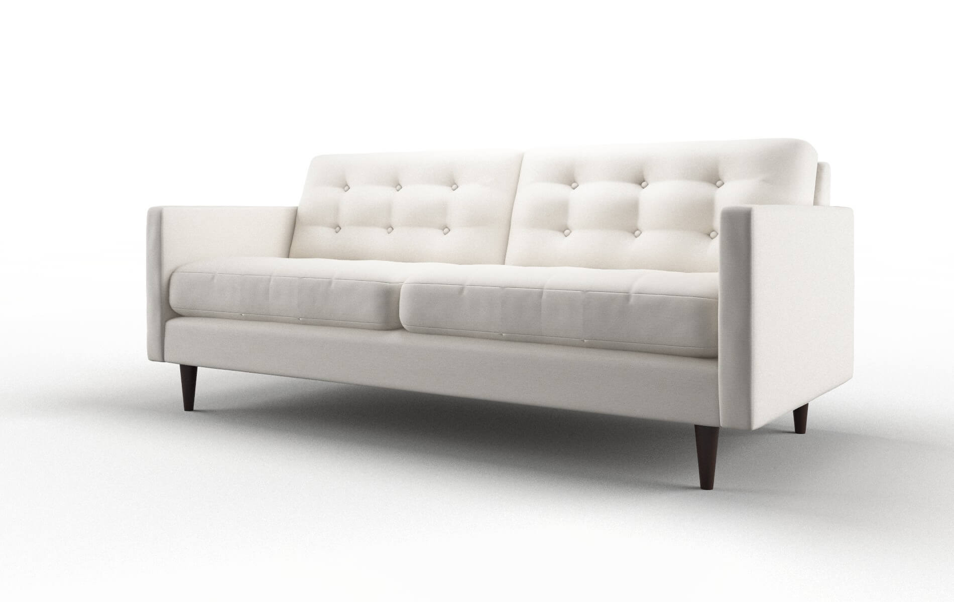 Oslo Venice Eggshell Sofa espresso legs 4