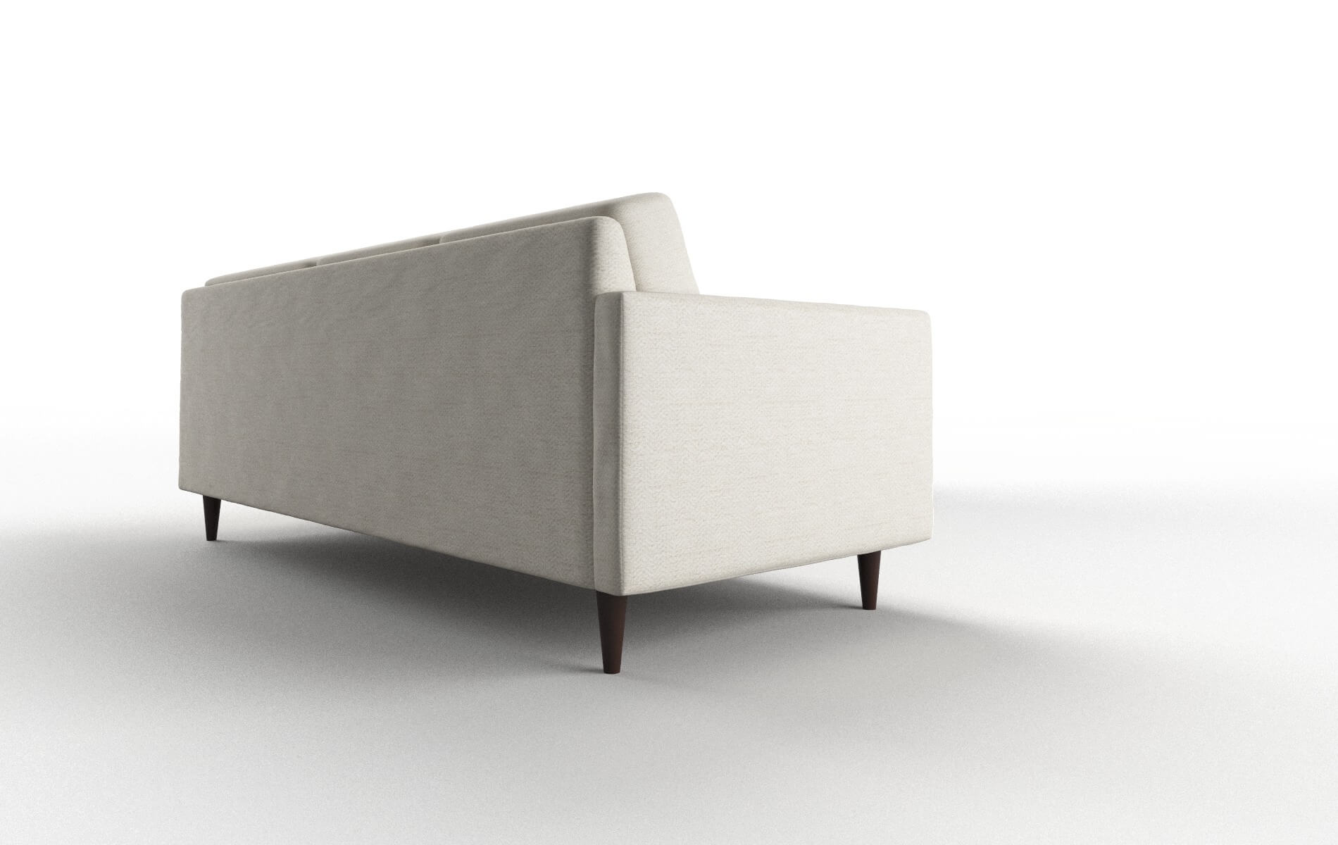 Oslo Venus Cream Sectional espresso legs 3
