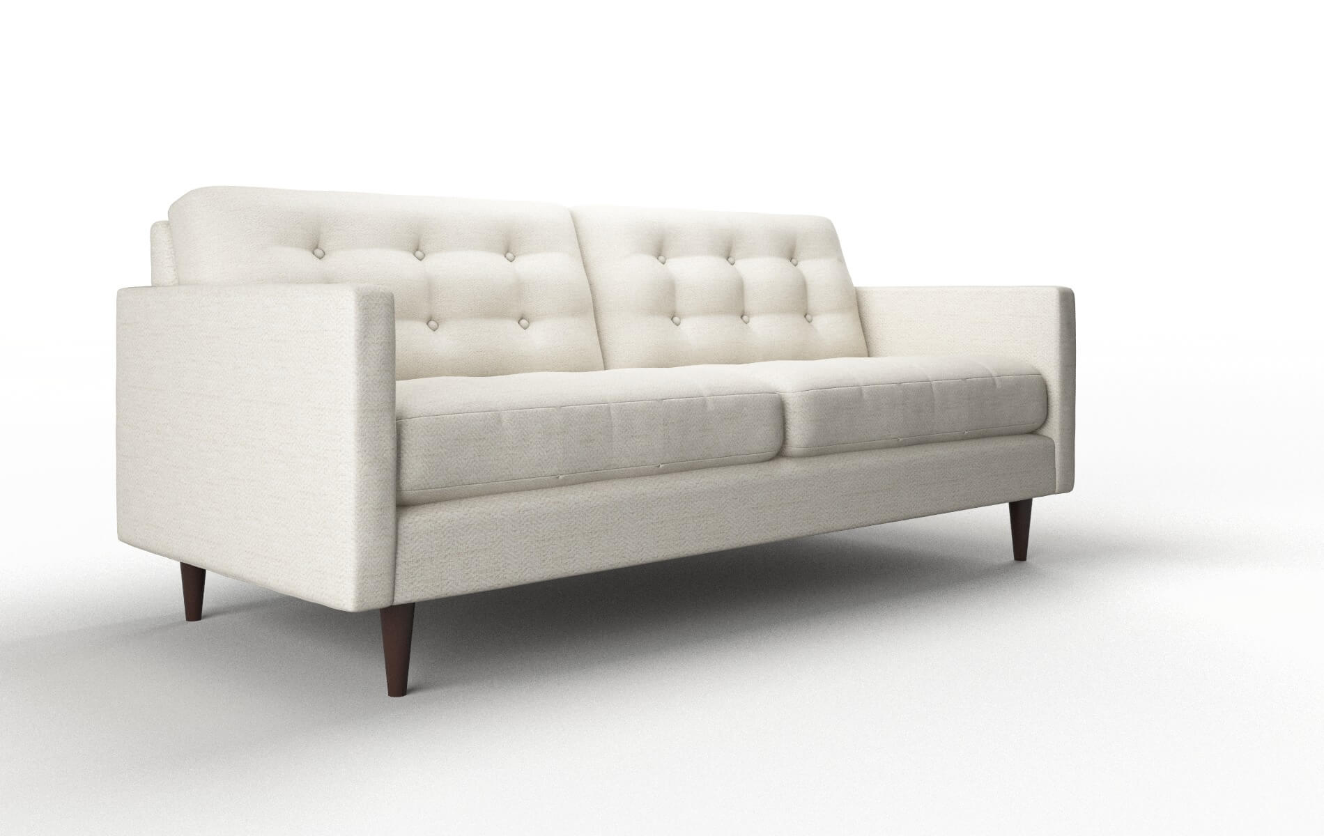 Oslo Venus Cream Sofa espresso legs 2