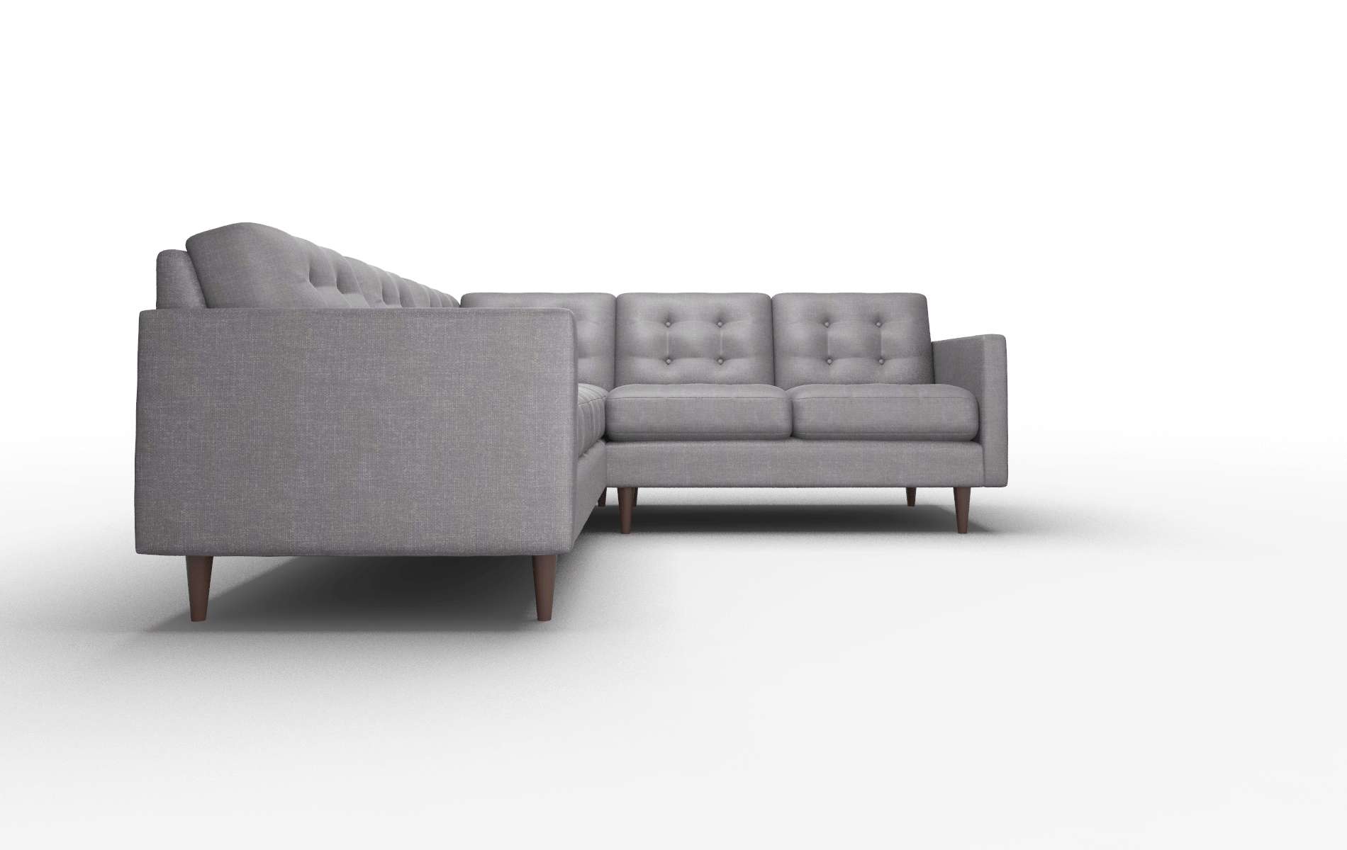 Oslo Venus Onyx Sectional espresso legs 2