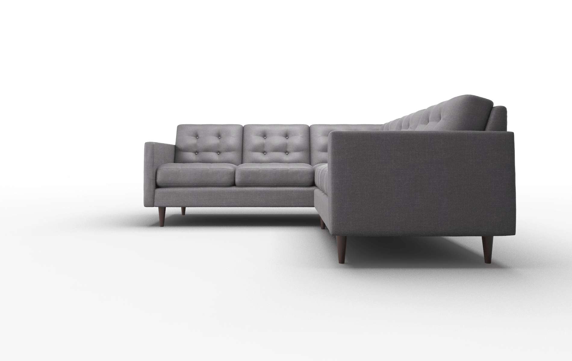 Oslo Venus Onyx Sectional espresso legs 5