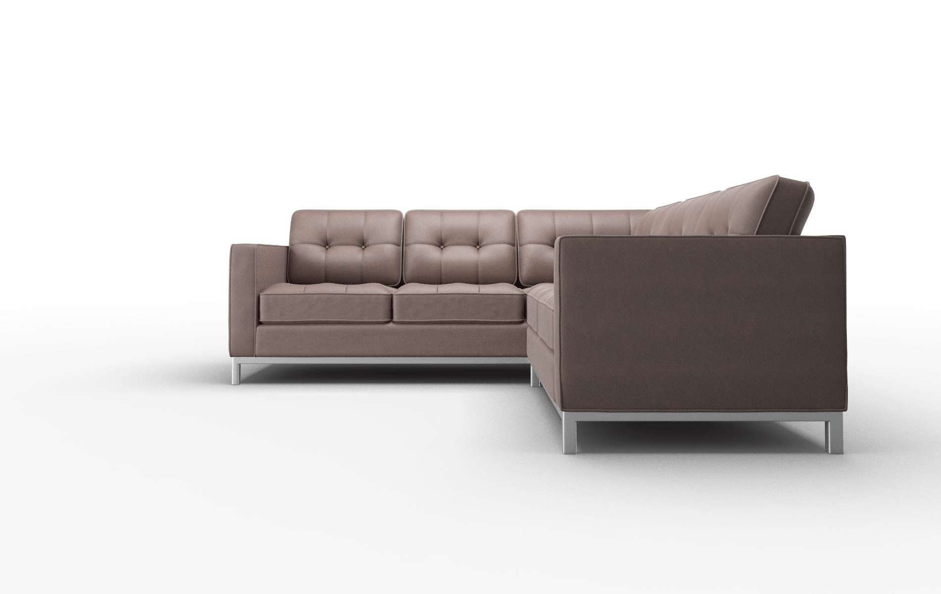 Oxford Bella Espresso Sectional metal legs 5
