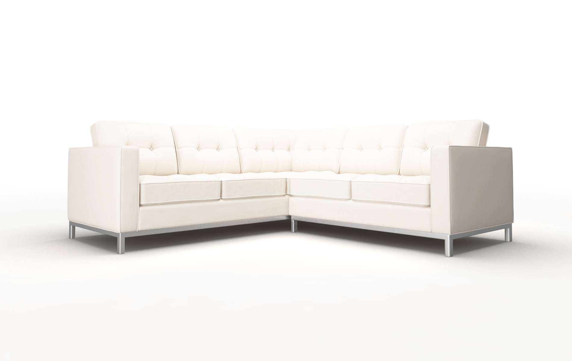 Oxford Blanche Milky Sectional metal legs 1