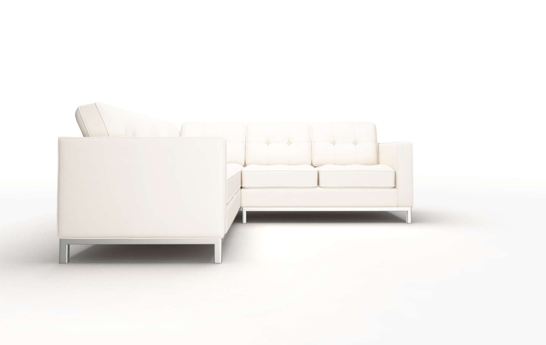 Oxford Blanche Milky Sectional metal legs 2
