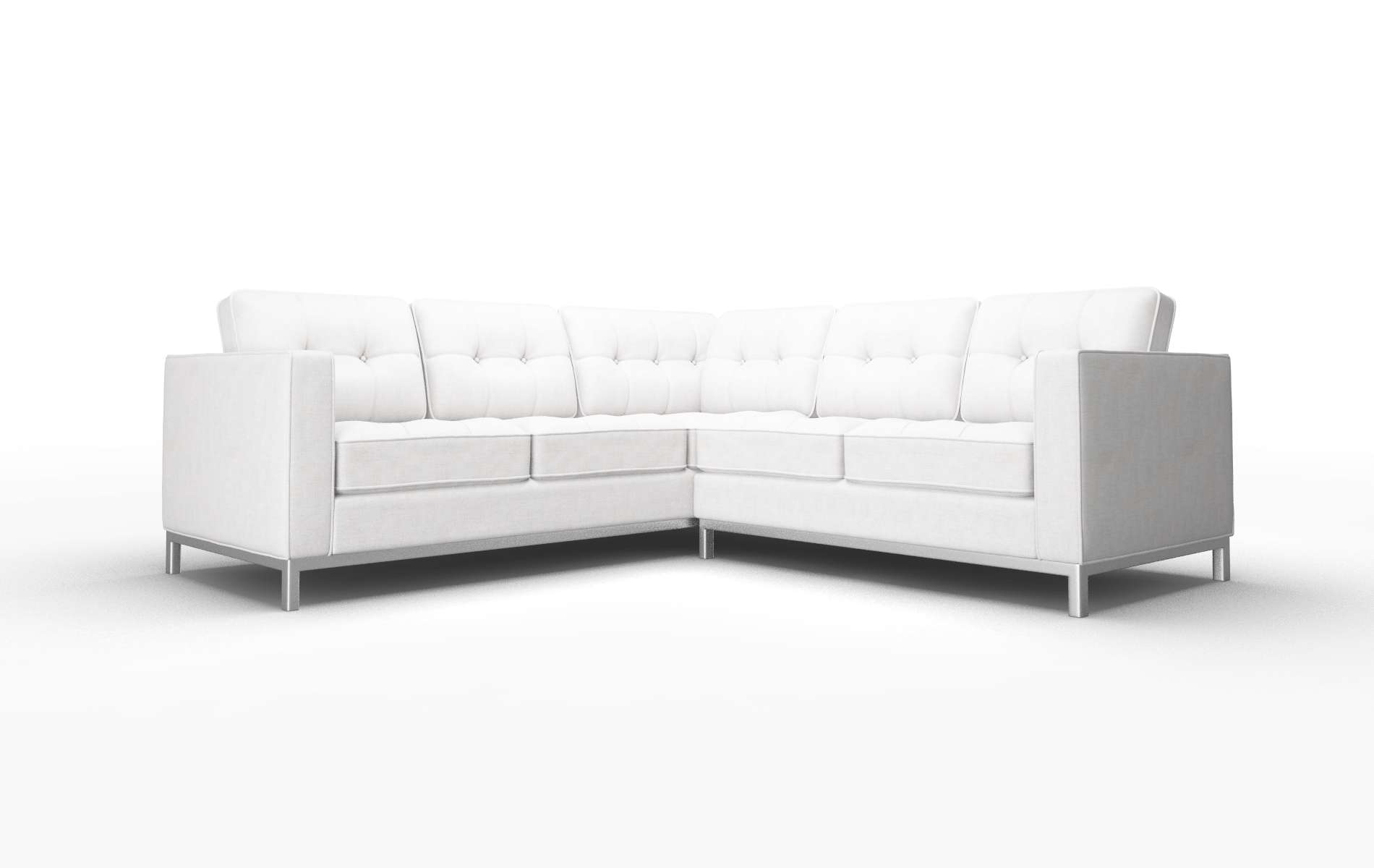 Oxford Catalina Ivory Sectional metal legs