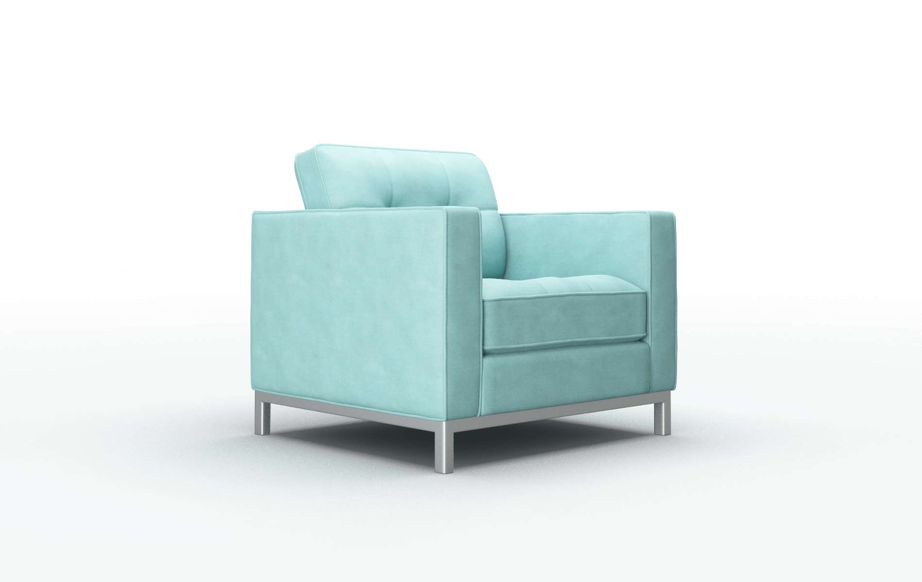 Oxford Curious Turquoise Chair metal legs 2