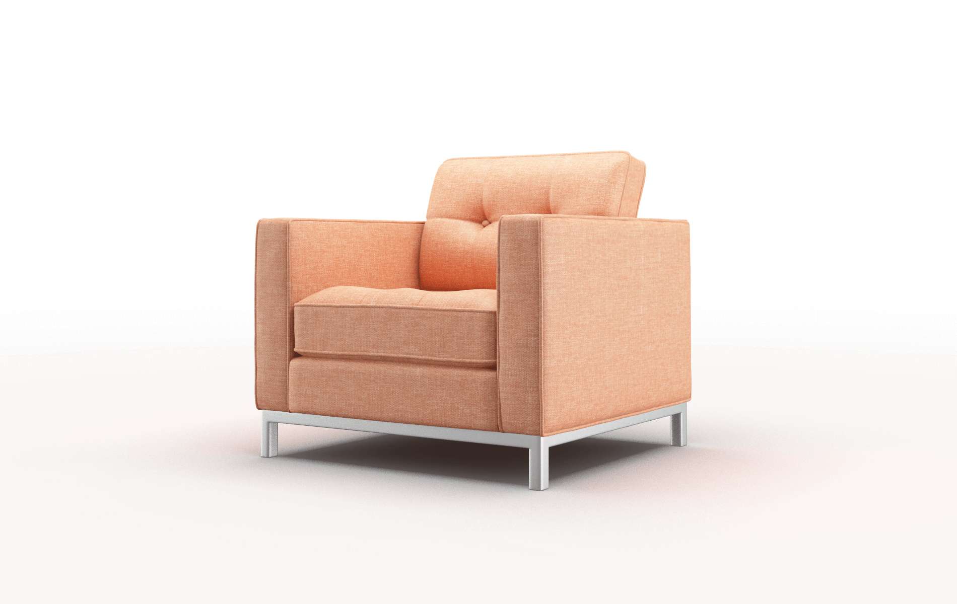 Oxford Durham Tangerine Chair metal legs 4