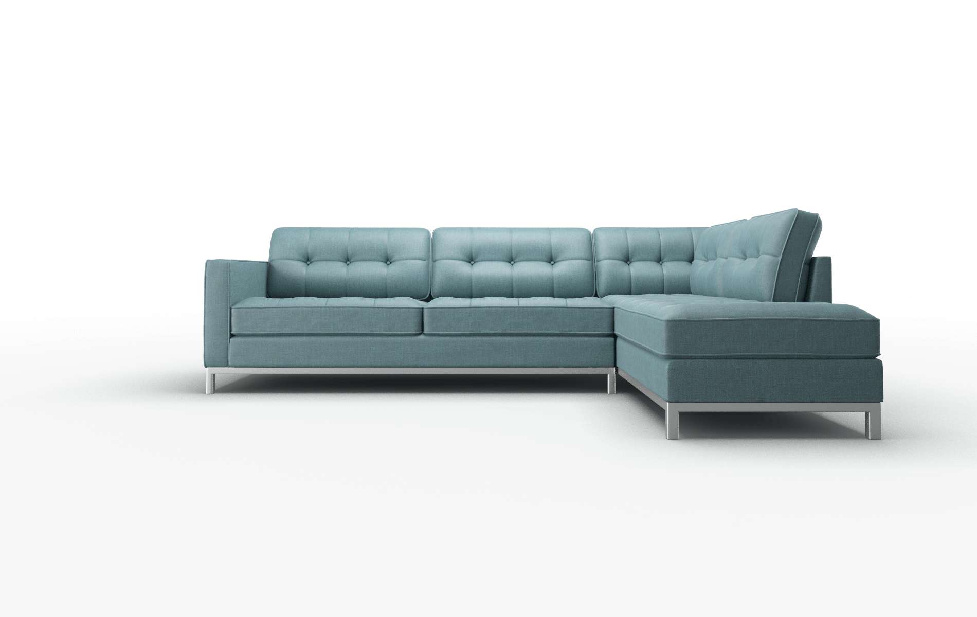 Oxford Elliot teal Panel Metal Legs  1