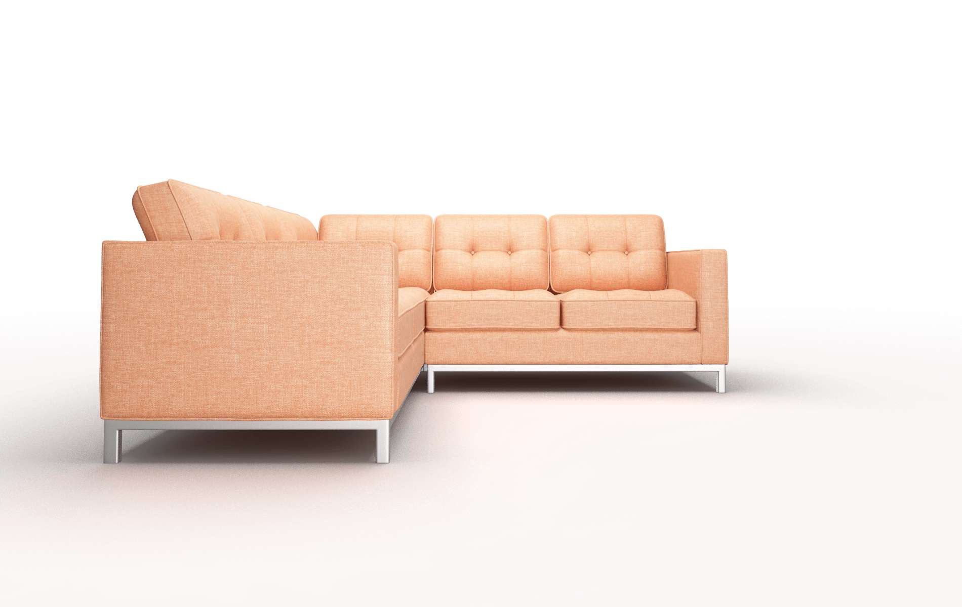 Oxford Hepburn Appricot Sectional metal legs 2