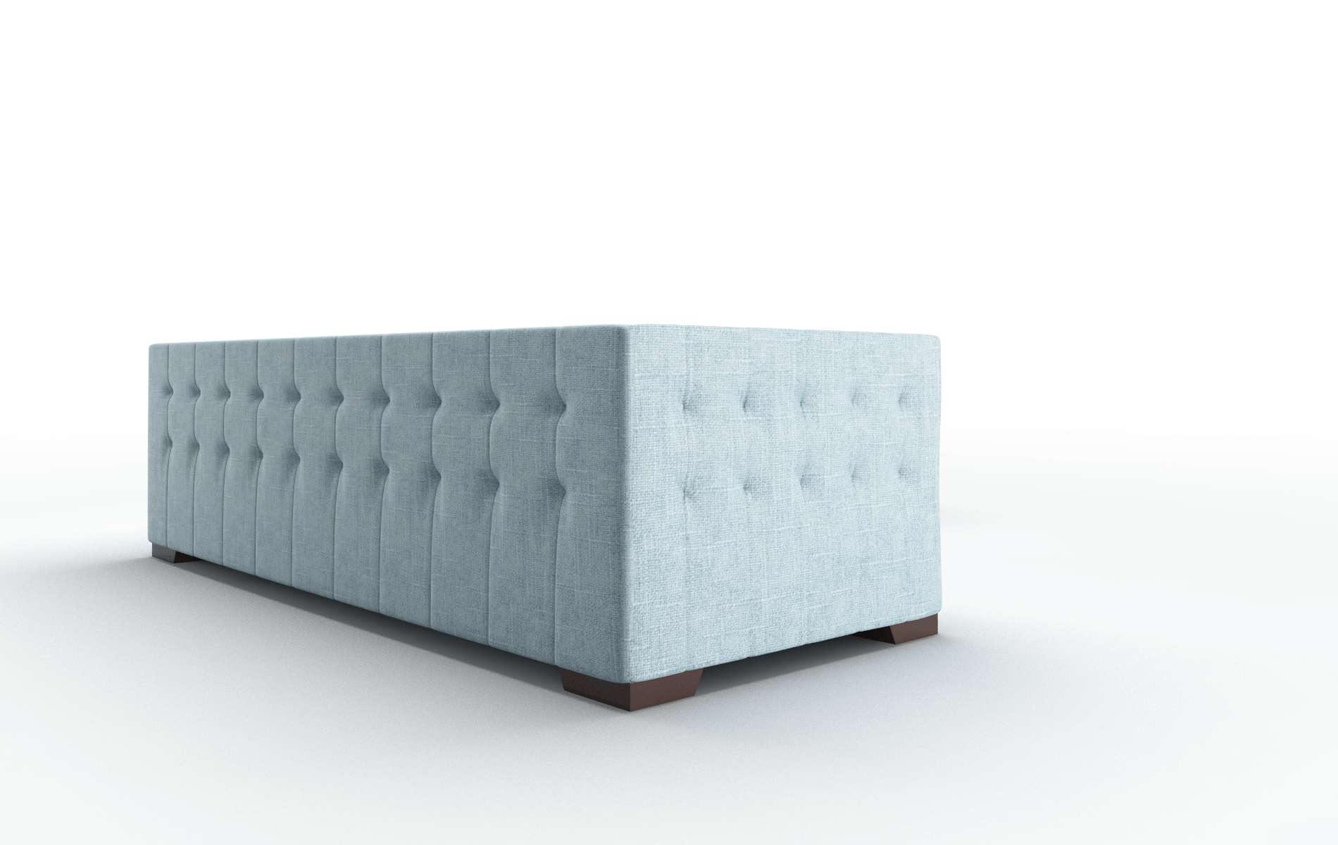 Palermo Atlas Turquoise Sectional espresso legs 3