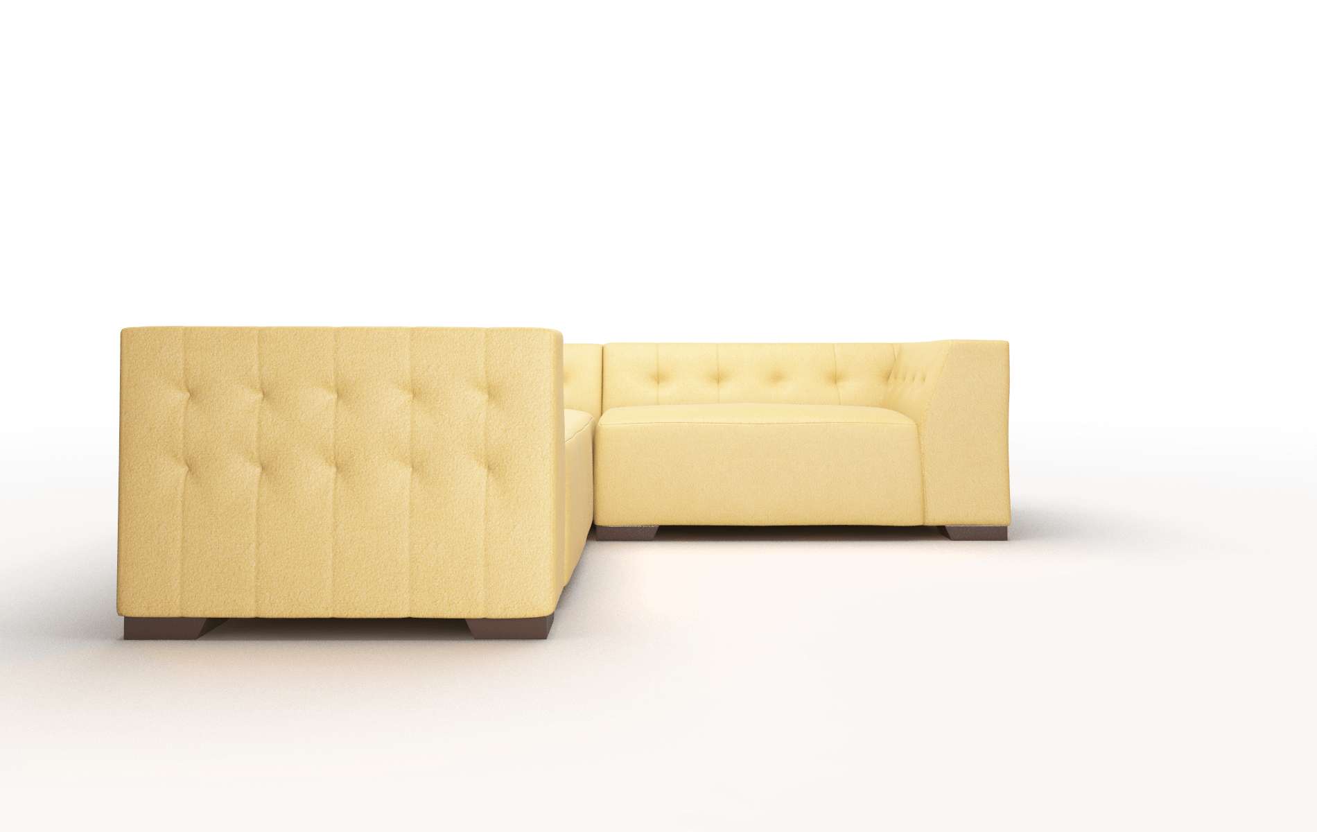 Palermo Bella Amber Sectional espresso legs 2