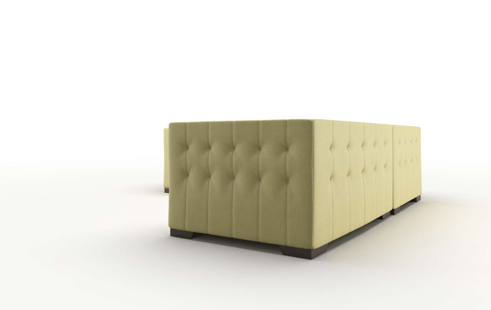 Palermo Bella Apple Sectional espresso legs 4
