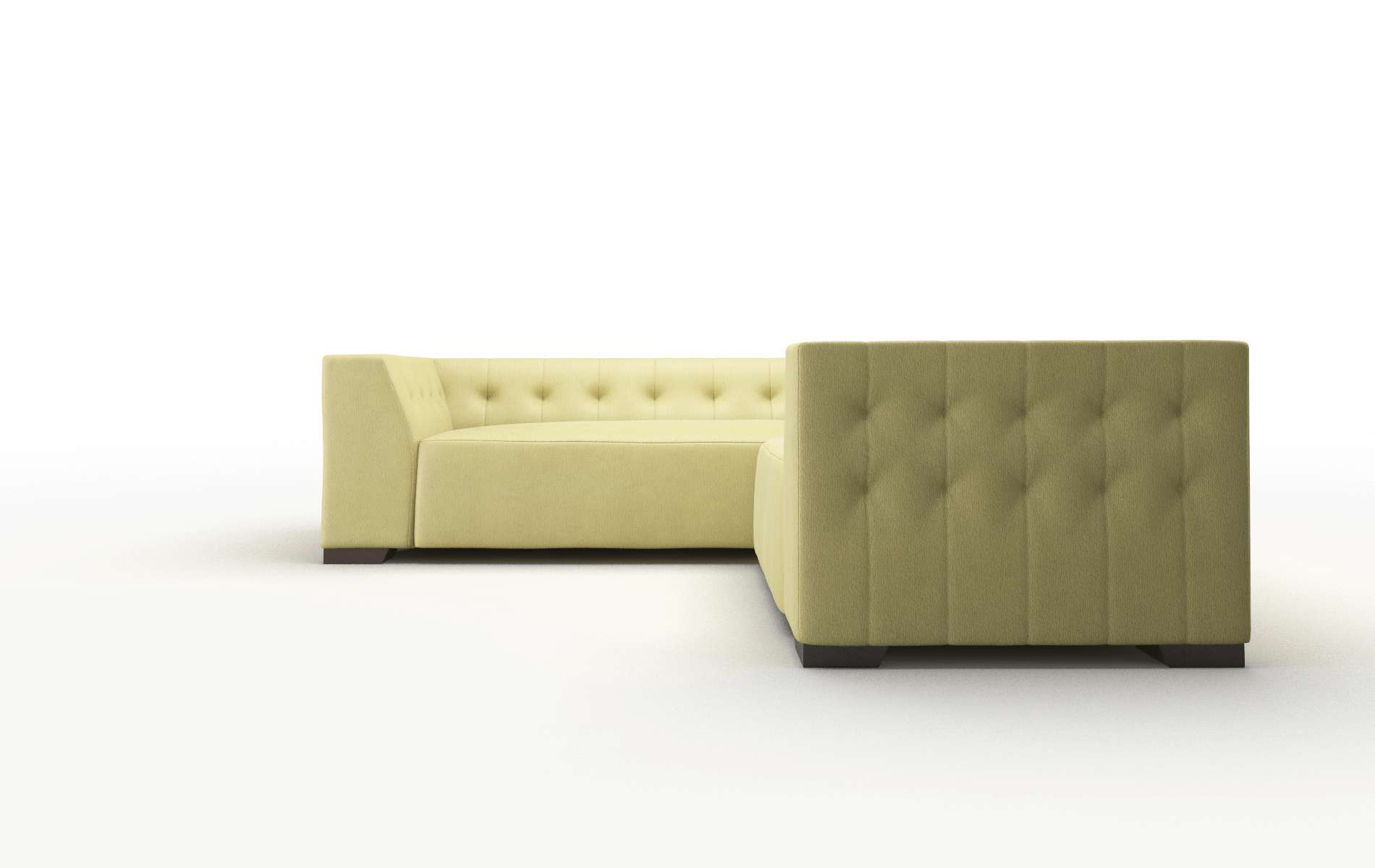 Palermo Bella Apple Sectional espresso legs 5