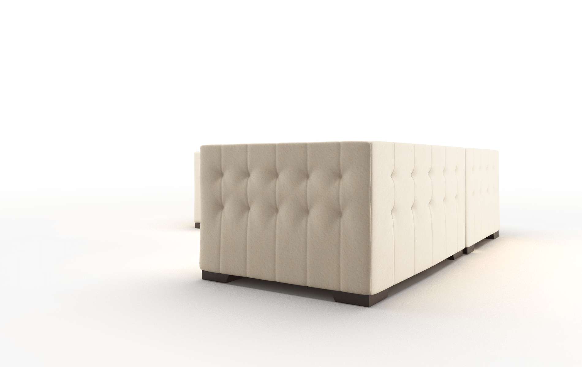 Palermo Bella Buckwheat Sectional espresso legs 4