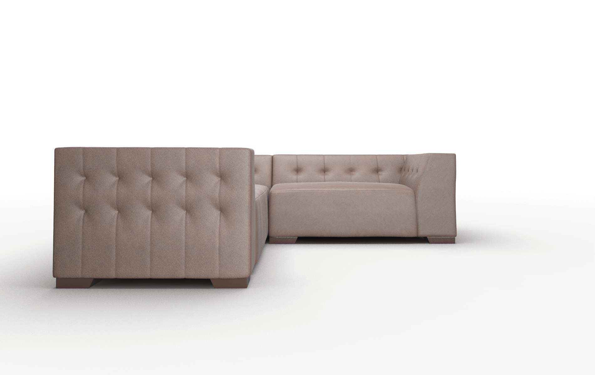 Palermo Bella Espresso Sectional espresso legs 2