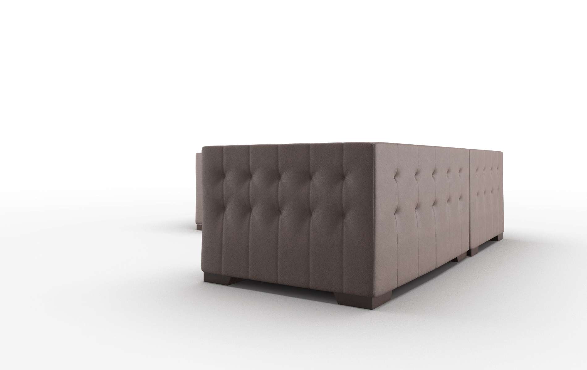 Palermo Bella Espresso Sectional espresso legs 4