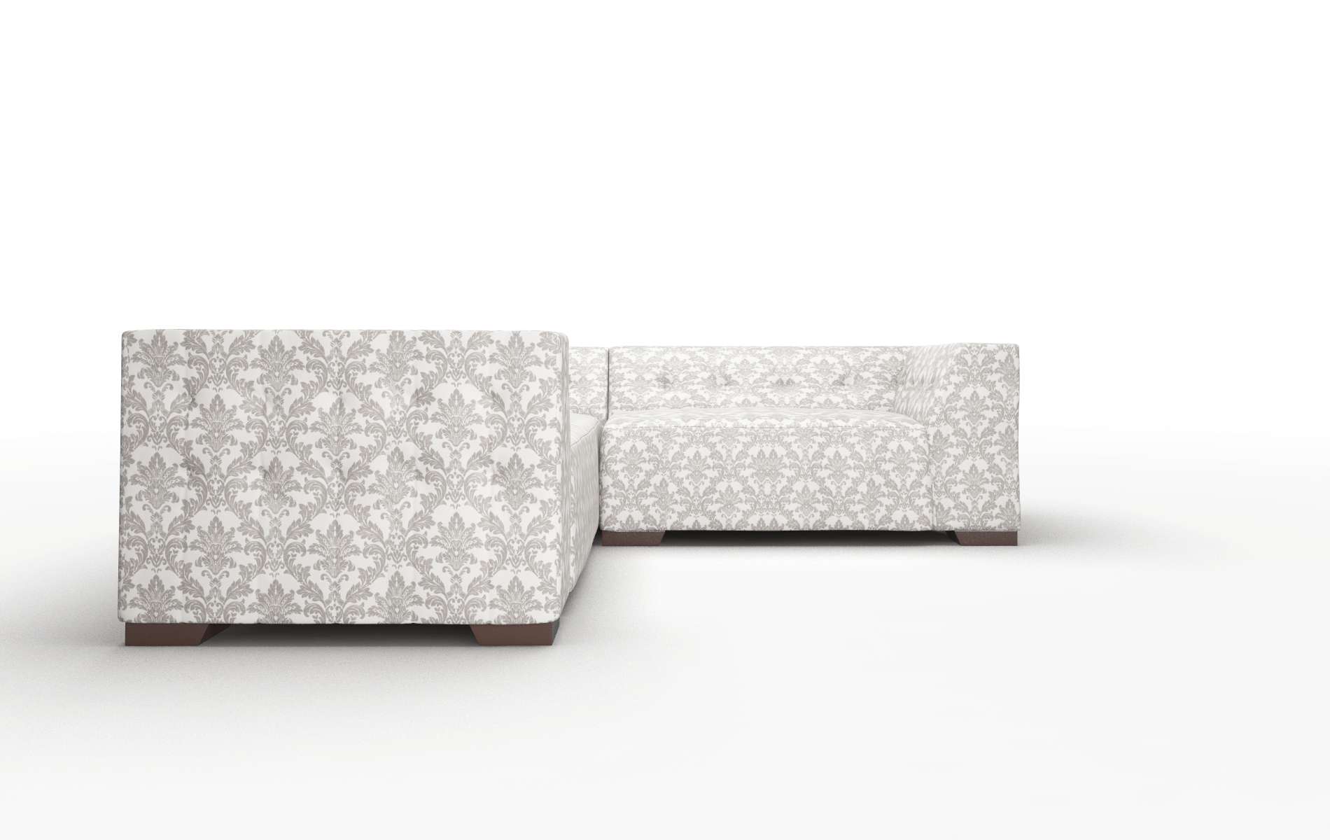 Palermo Bergamo Dove Sectional espresso legs 2