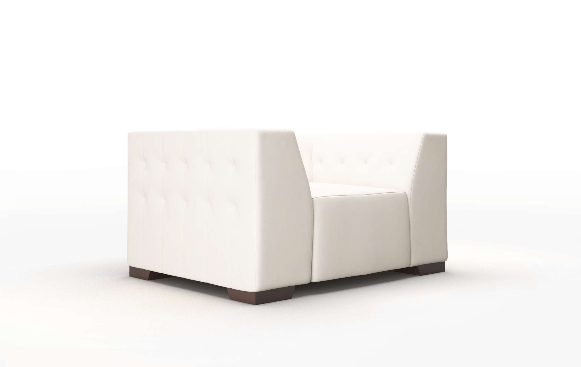 Palermo Blanche Milky Chair espresso legs 2
