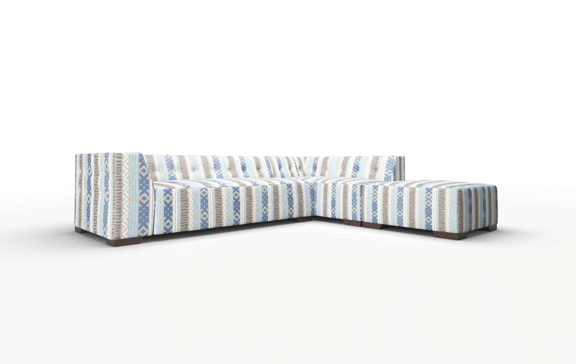 Palermo Bodhi Indigo Panel espresso legs 2