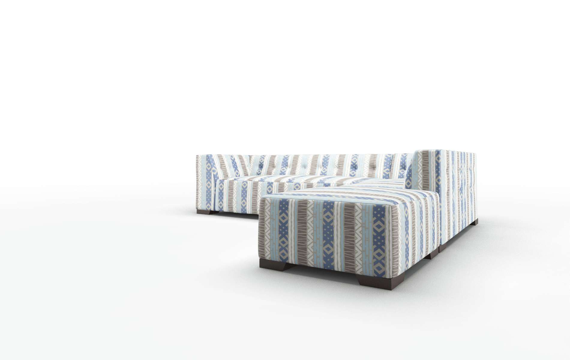 Palermo Bodhi Indigo Panel espresso legs 4