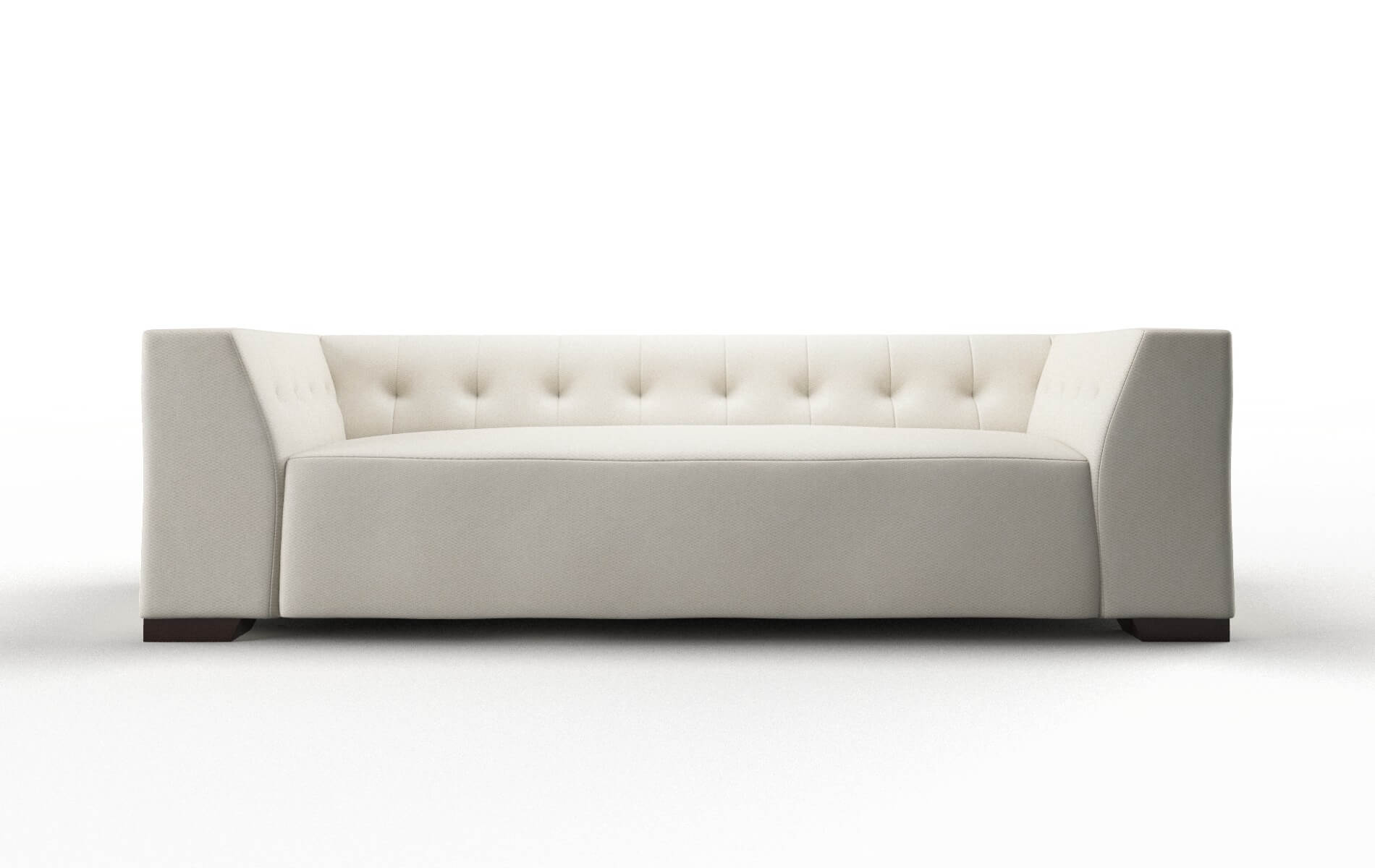 Palermo Bungalow Ivory Sofa espresso legs 1